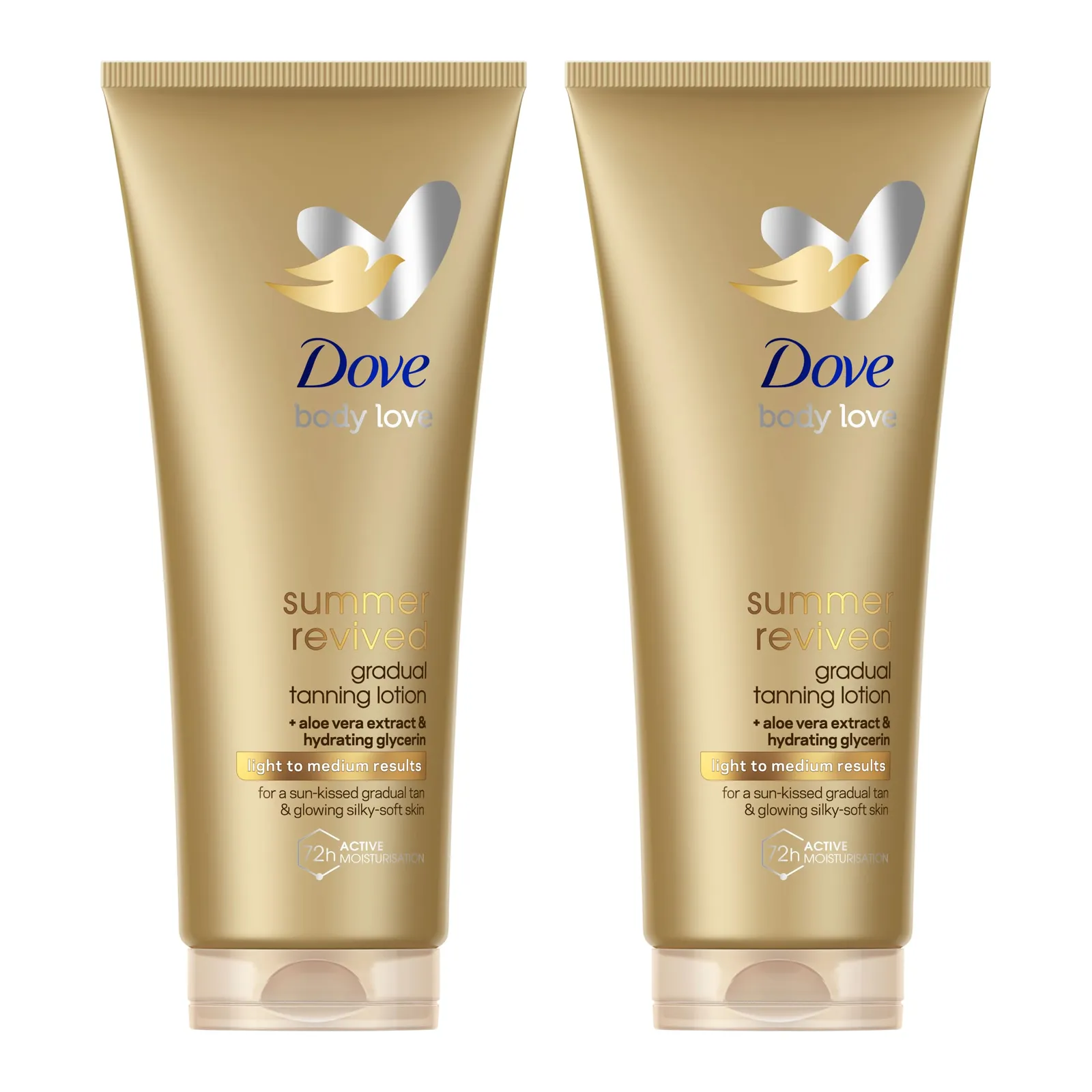 Pack 2x 200ml Loción Autobronceadora Dove Summer Revived
