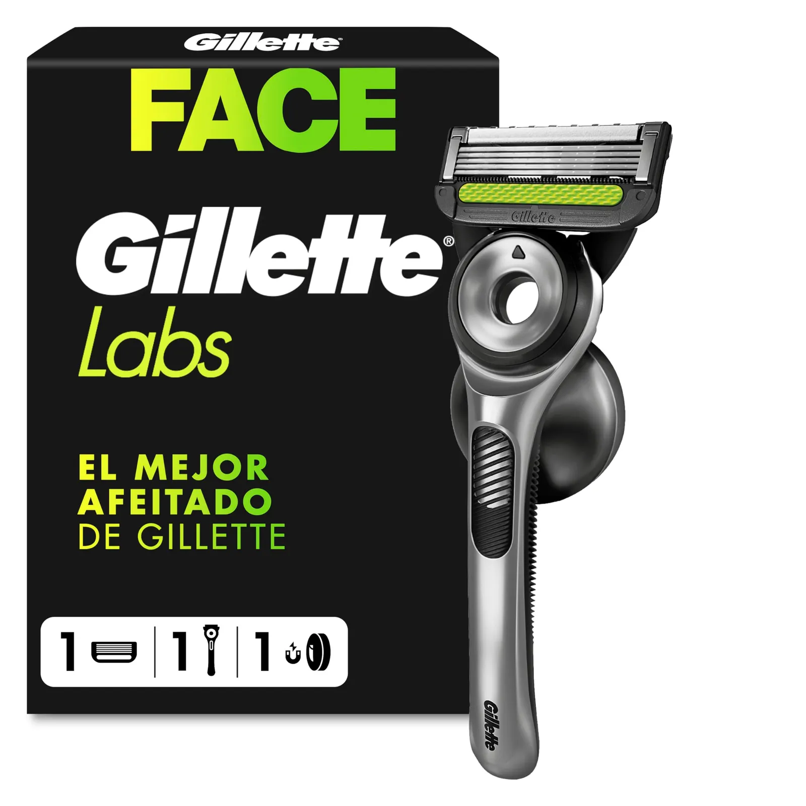 GilletteLabs UEFA Edición Especial Maquinilla de Afeitar + Soporte