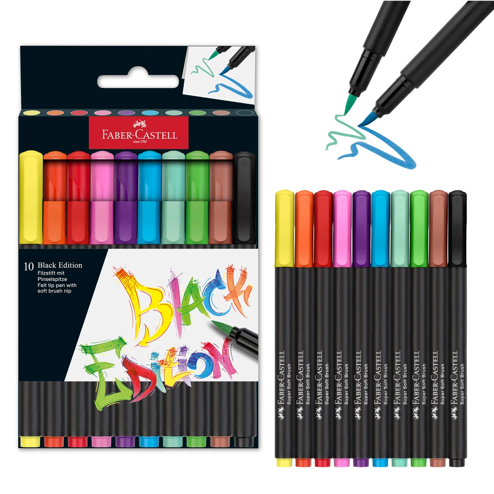 Faber-Castell Estuche 10 Lápices de Fieltro