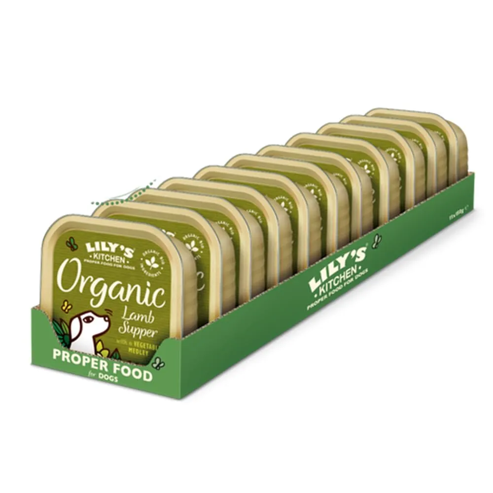 Lily's Kitchen Alimento Húmedo Cordero Orgánico para Perros Adultos 11 Bandejas x 150g