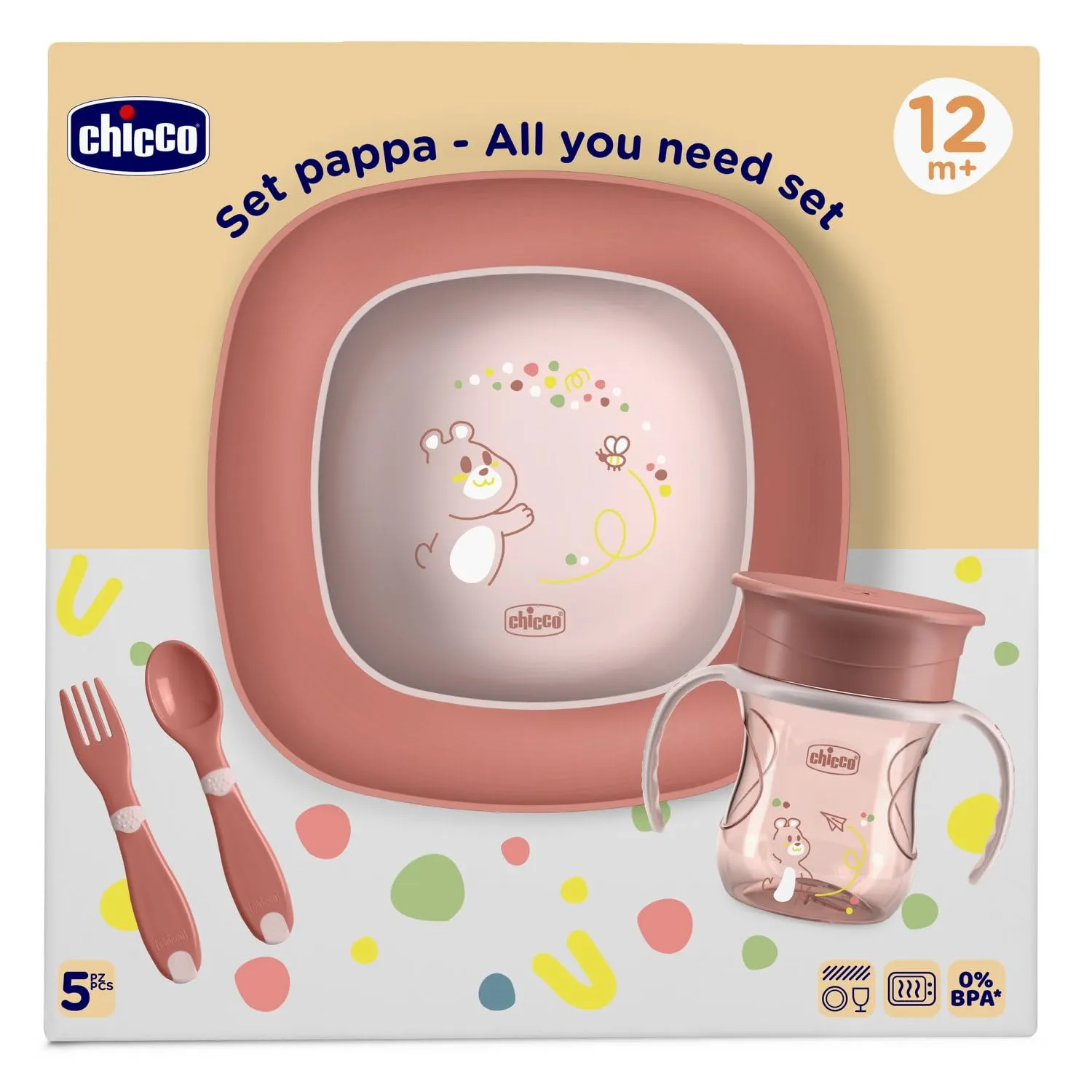 Chicco Set Vajilla para Bebé sin BPA