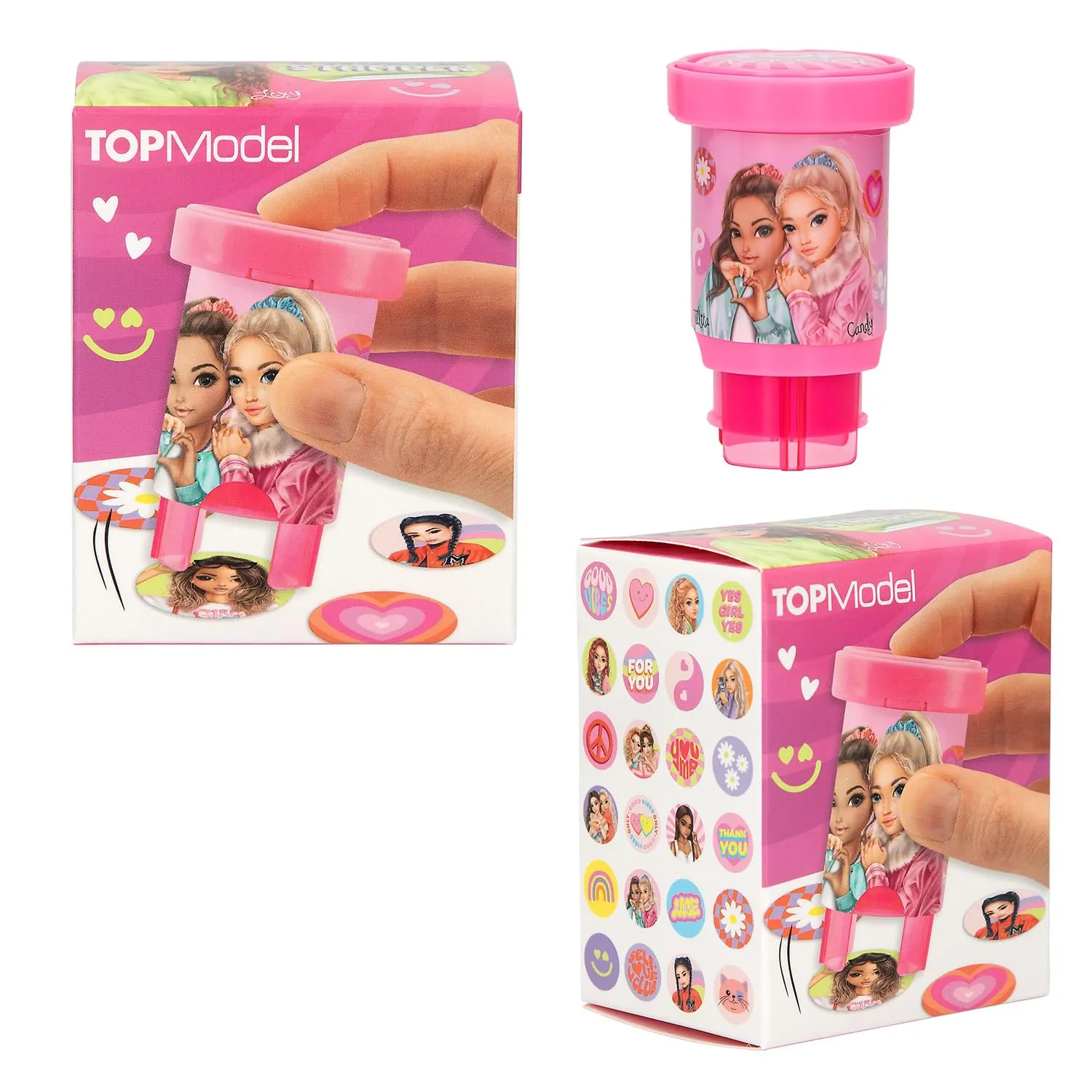 Depesche TOPModel Sticker Stamper: Set de Pegatinas con Sello