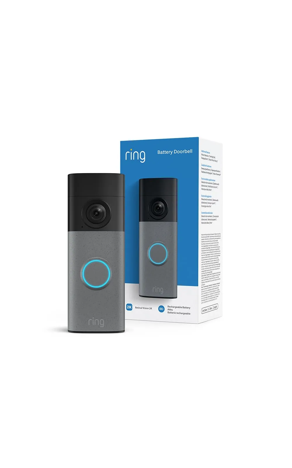 Ring Battery Video Doorbell Videotimbre 2K con Zoom 6x