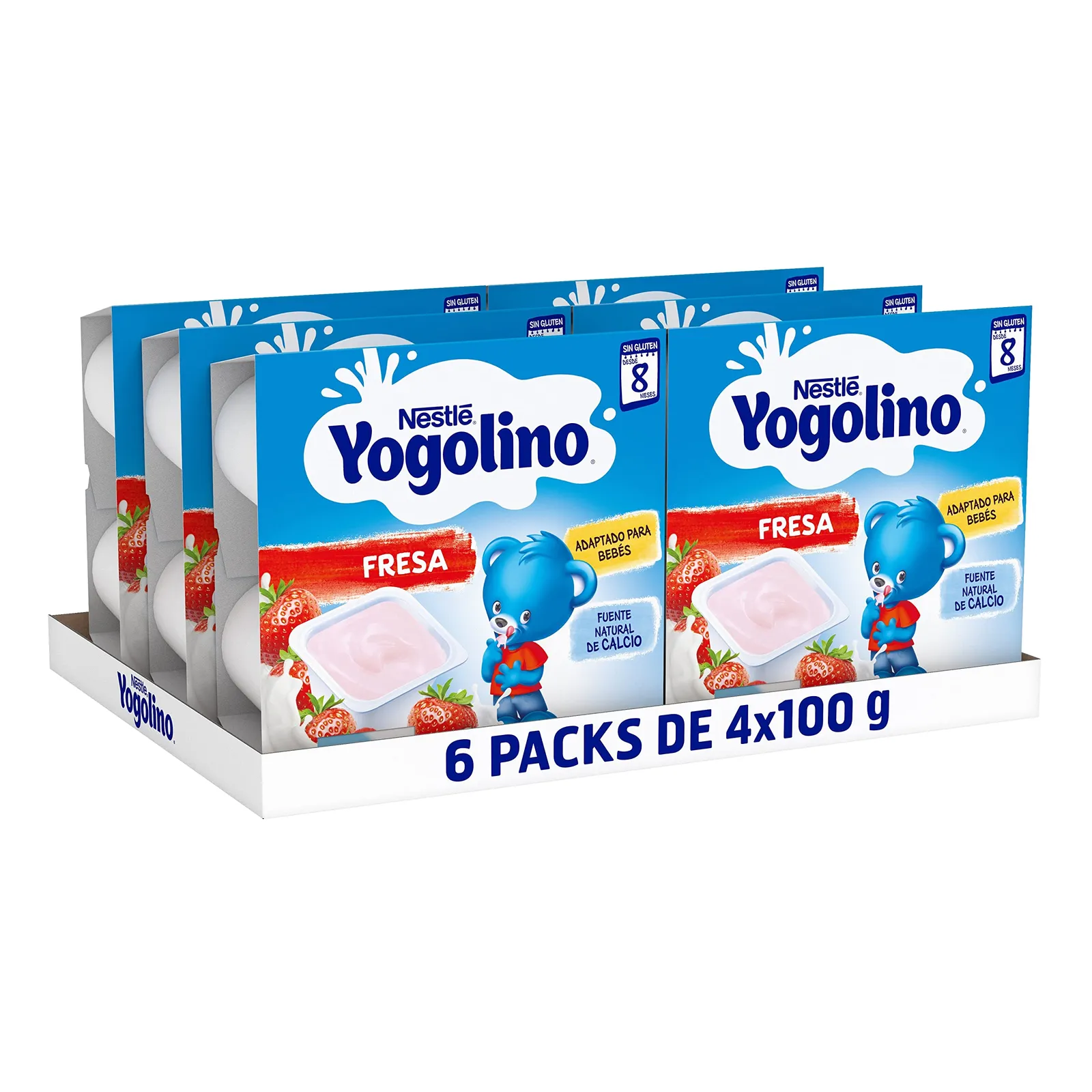 Nestlé Yogolino Fresa 8 meses Pack 6 (24x100g)