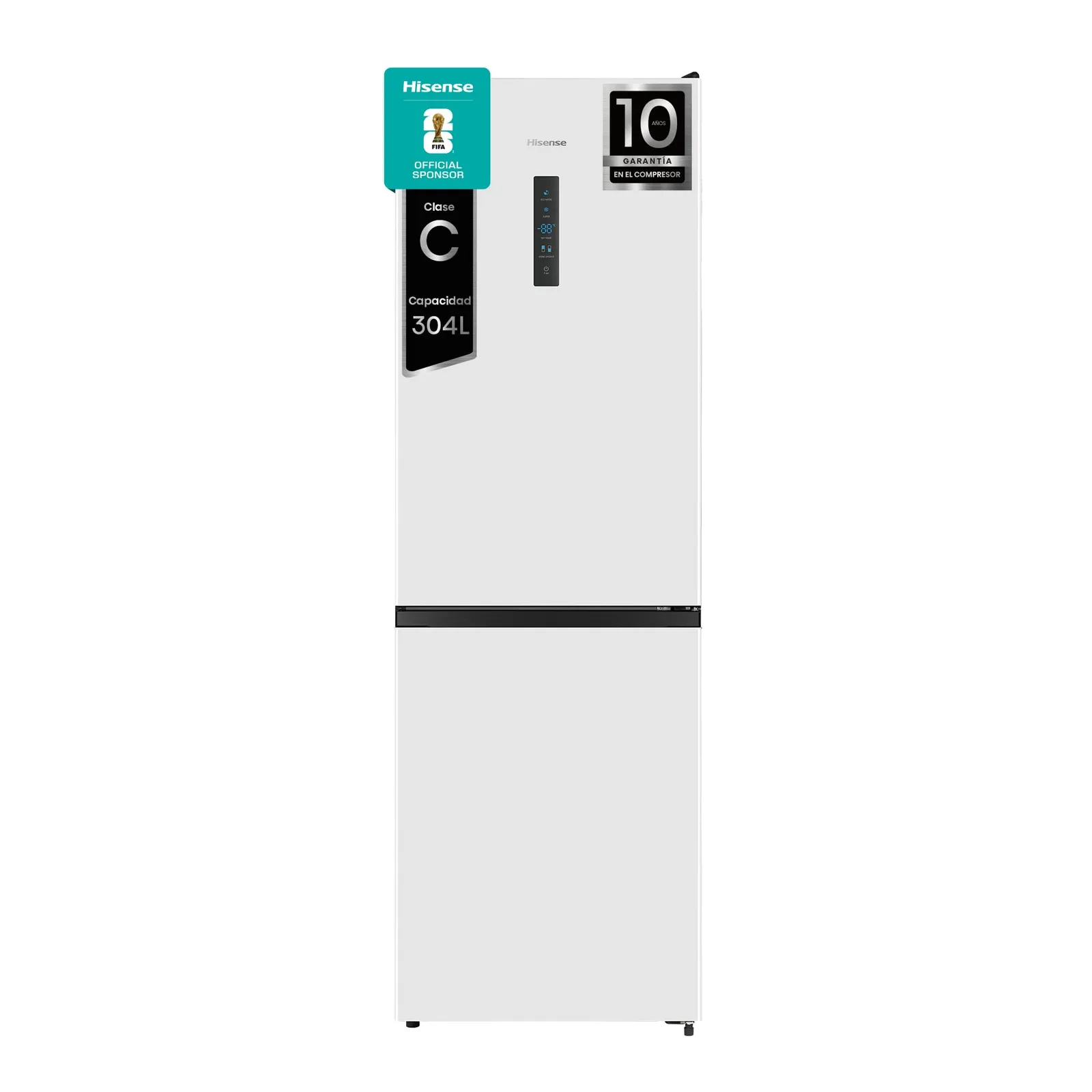 Hisense RB390N4BWC Frigorífico Combi No Frost Clase C 304L Blanco