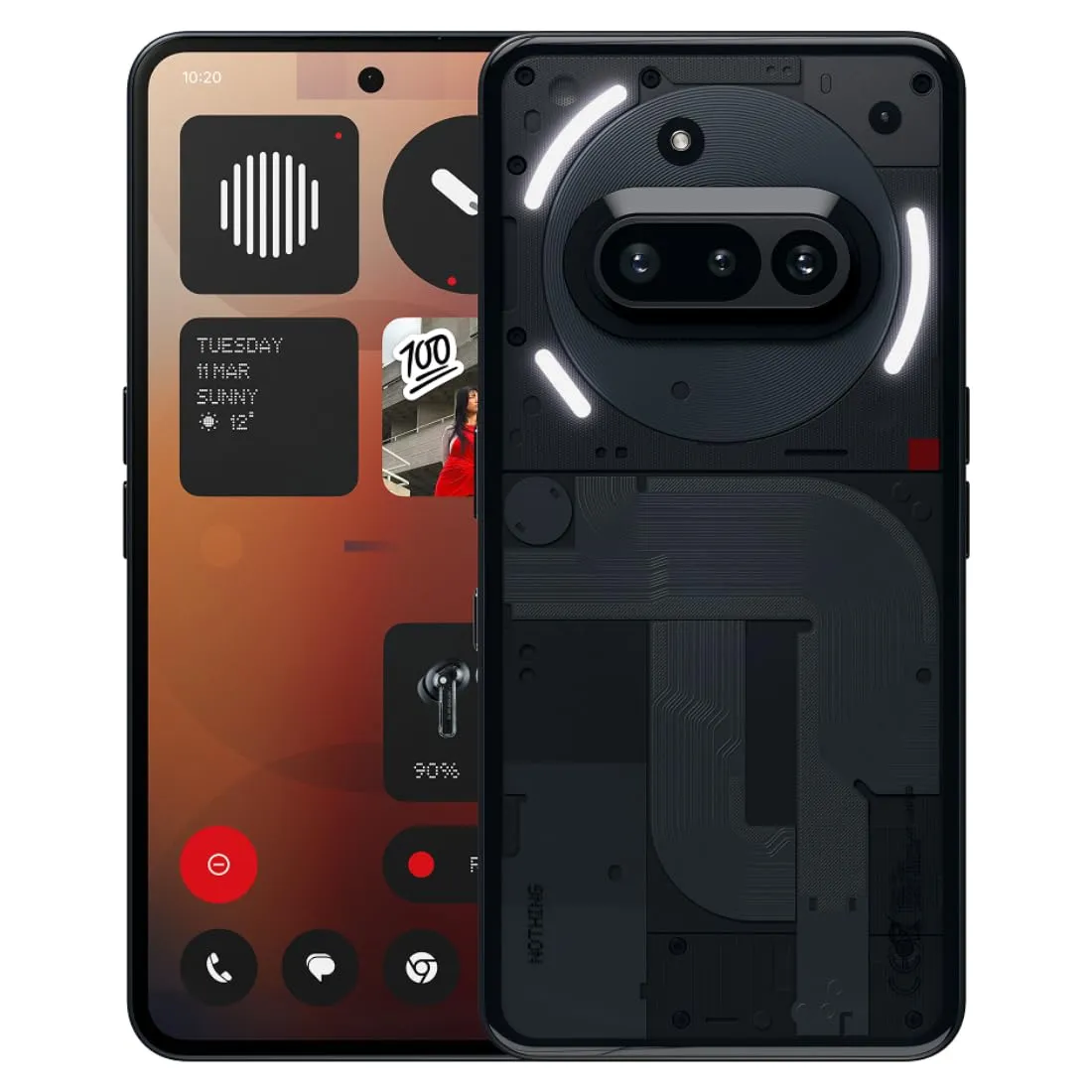 Nothing Phone (3a) 128 GB: Pantalla AMOLED 6.77" FHD+, Cámara 50MP, 8GB RAM, Zoom 30x