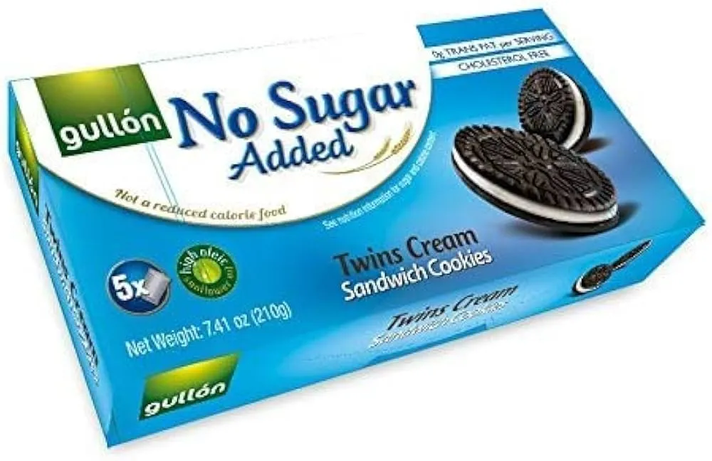 Gullón Twins Creme: galletas sándwich sin azúcares añadidos (pack de 10 x 210g)