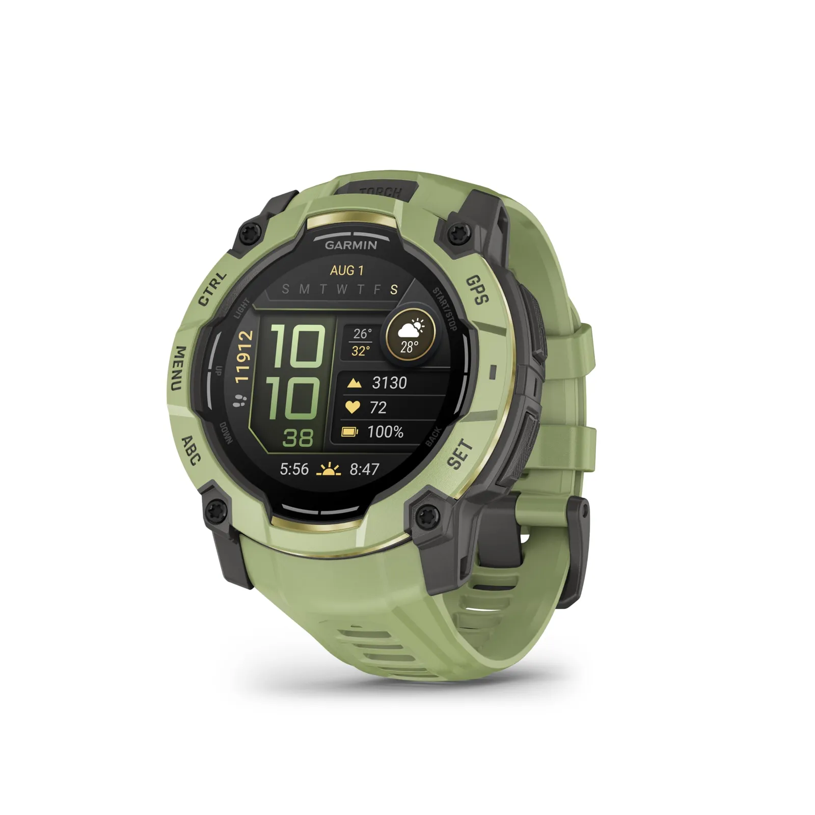 Garmin Instinct 3 GPS AMOLED 50mm Verde - Reloj Inteligente Deportivo