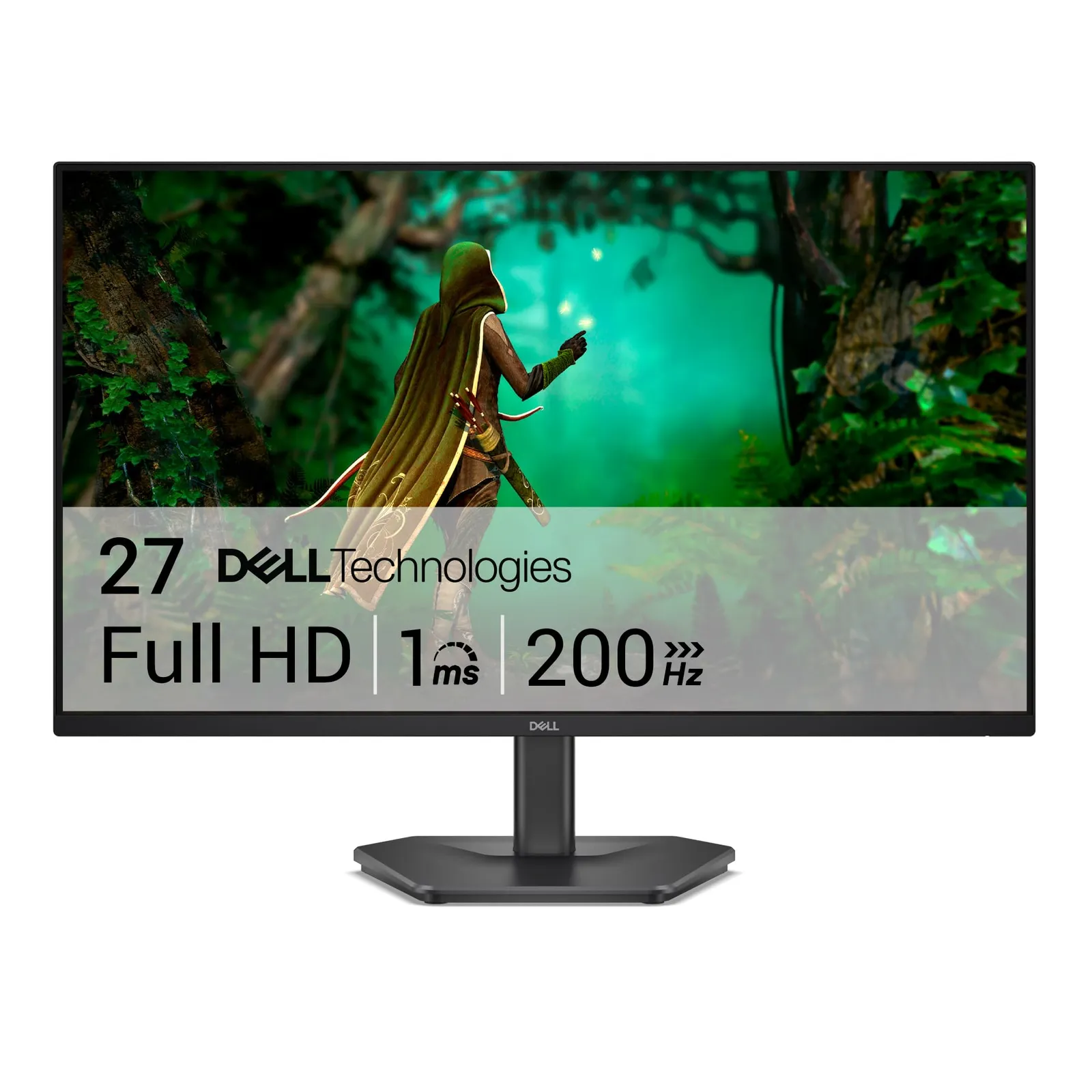 Monitor Gaming DELL SE2725HG: 27" Full HD, 200Hz IPS, 1ms, FreeSync Premium, 99% sRGB, DP, 2x HDMI