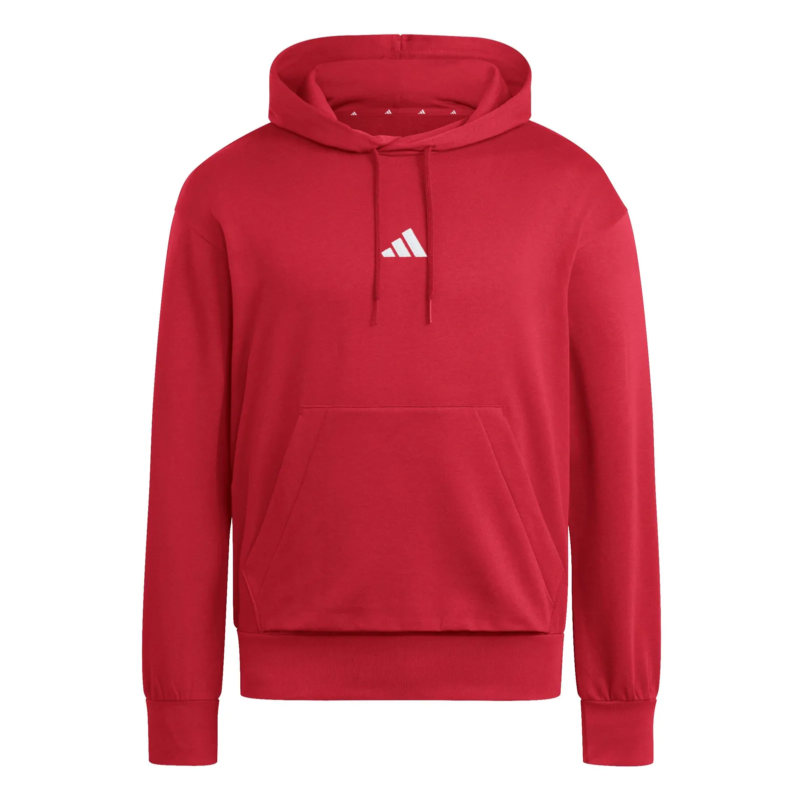 Sudadera adidas Uomo Essentials FEELCOZY Fleece Hoodie, Active Maroon/White, Talla XXL