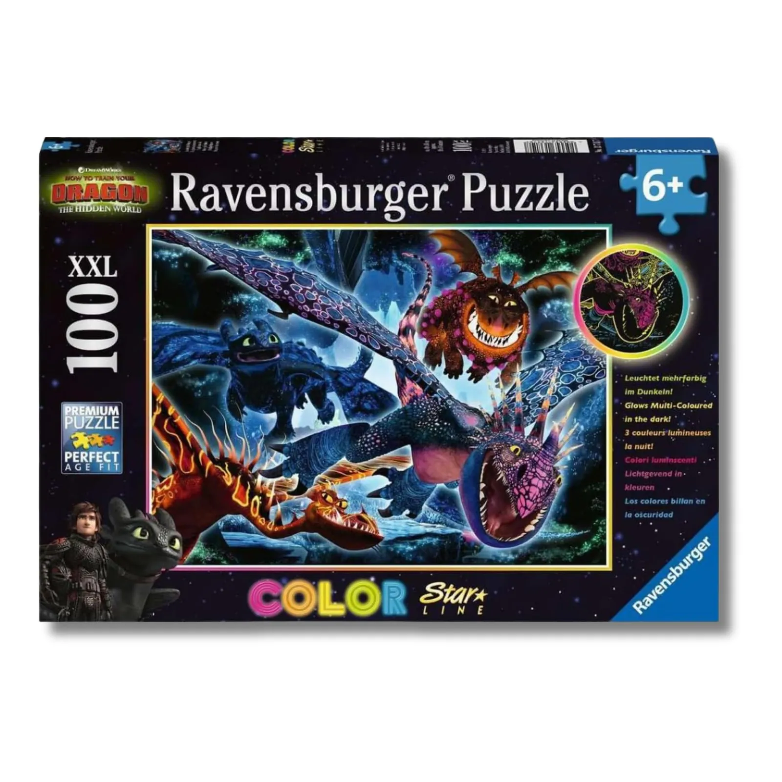 Puzzle Ravensburger El Mundo Oculto de Dragones B XXL 100 Piezas