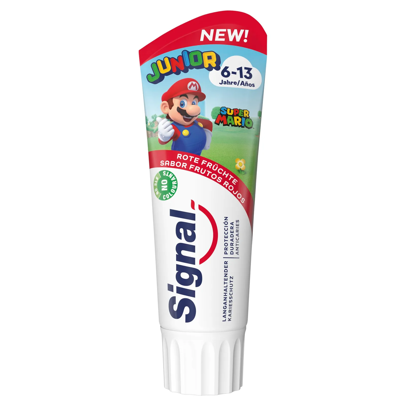 Pasta de dientes Signal Junior 6-13 años sabor frutos rojos
