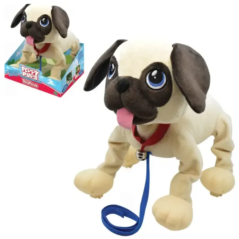 Peluche interactivo Giochi Preziosi con forma de Carlino, 28 cm