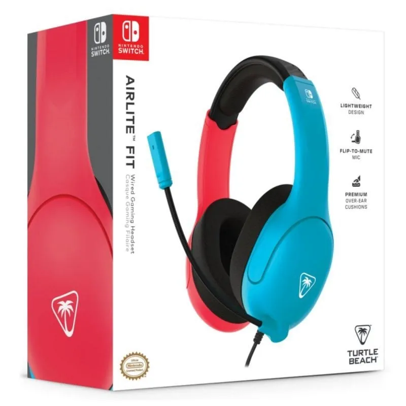 Auriculares Turtle Beach Airlite Fit con micrófono abatible 40mm para Nintendo Switch