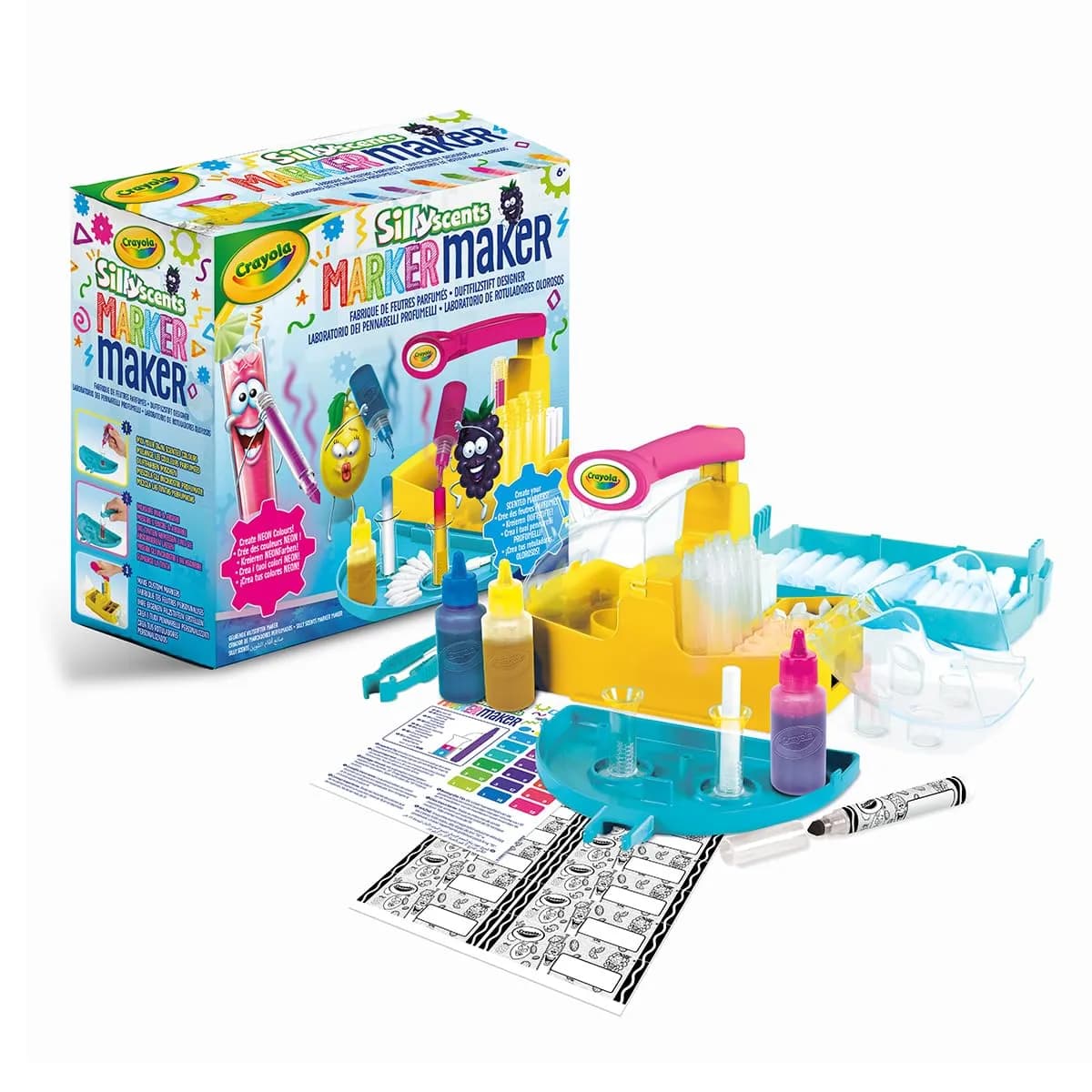 Crayola Marker Maker Silly Scents Neón: Crea tus propios rotuladores perfumados