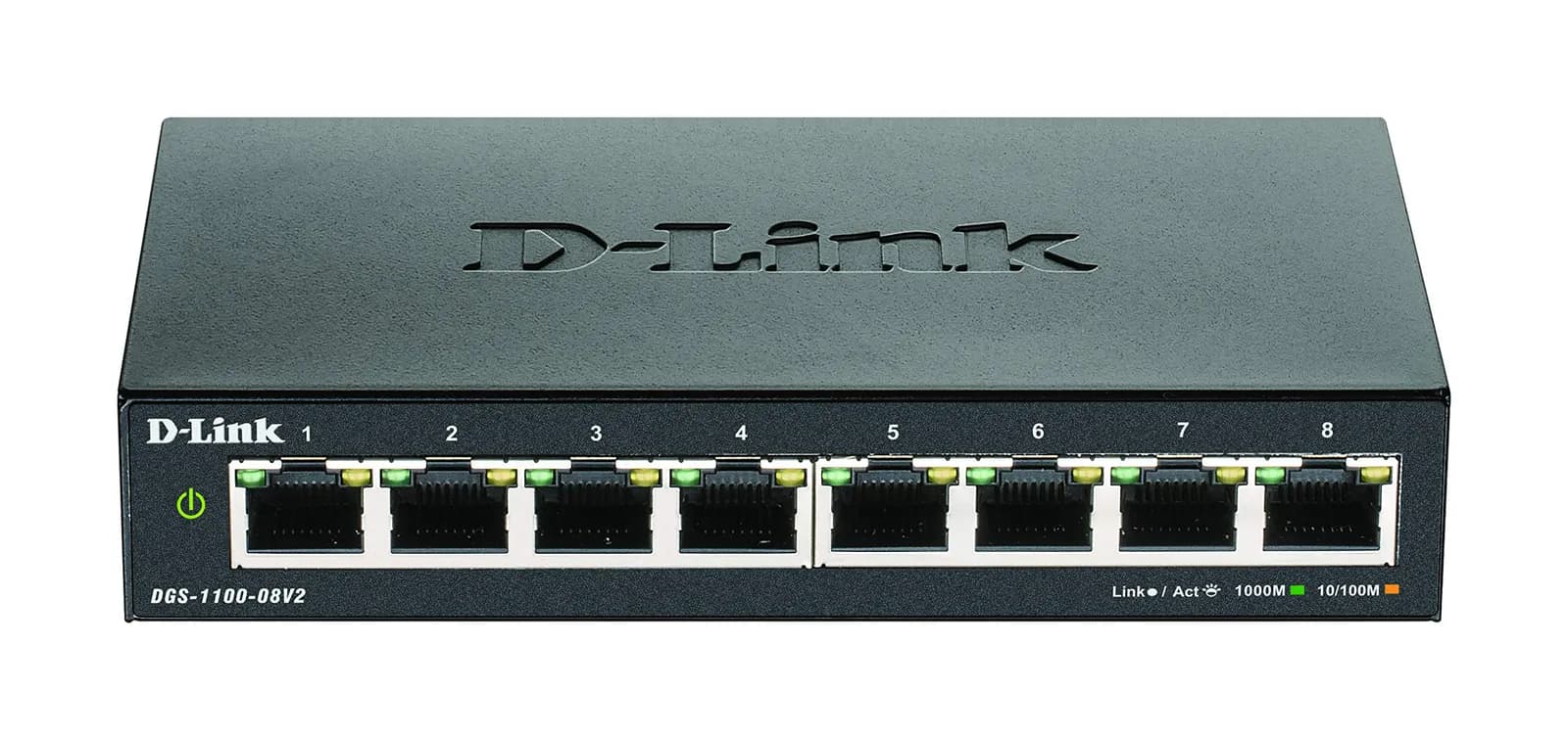 Switch D-Link DGS-1100-08V2: 8 Puertos Gigabit Smart Gestionable
