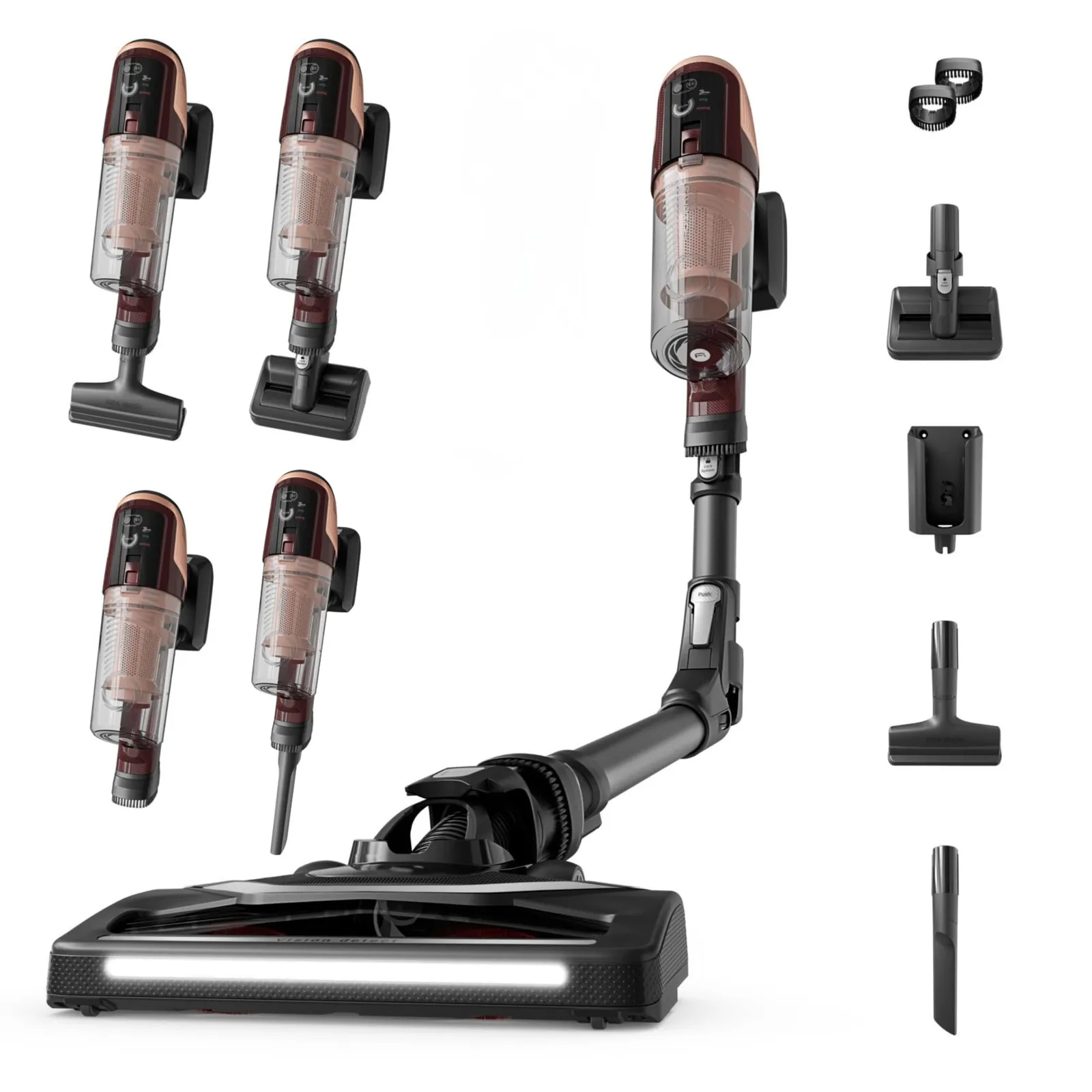 Aspiradora Escoba Rowenta X-Pert 6.80 Flex RH6495E0: 60 Min Autonomía, 4en1, LED, Animal Flex