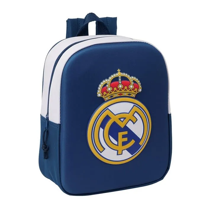 Mochila Guardería 3D Real Madrid - Diseño llamativo y capacidad de 6 litros
