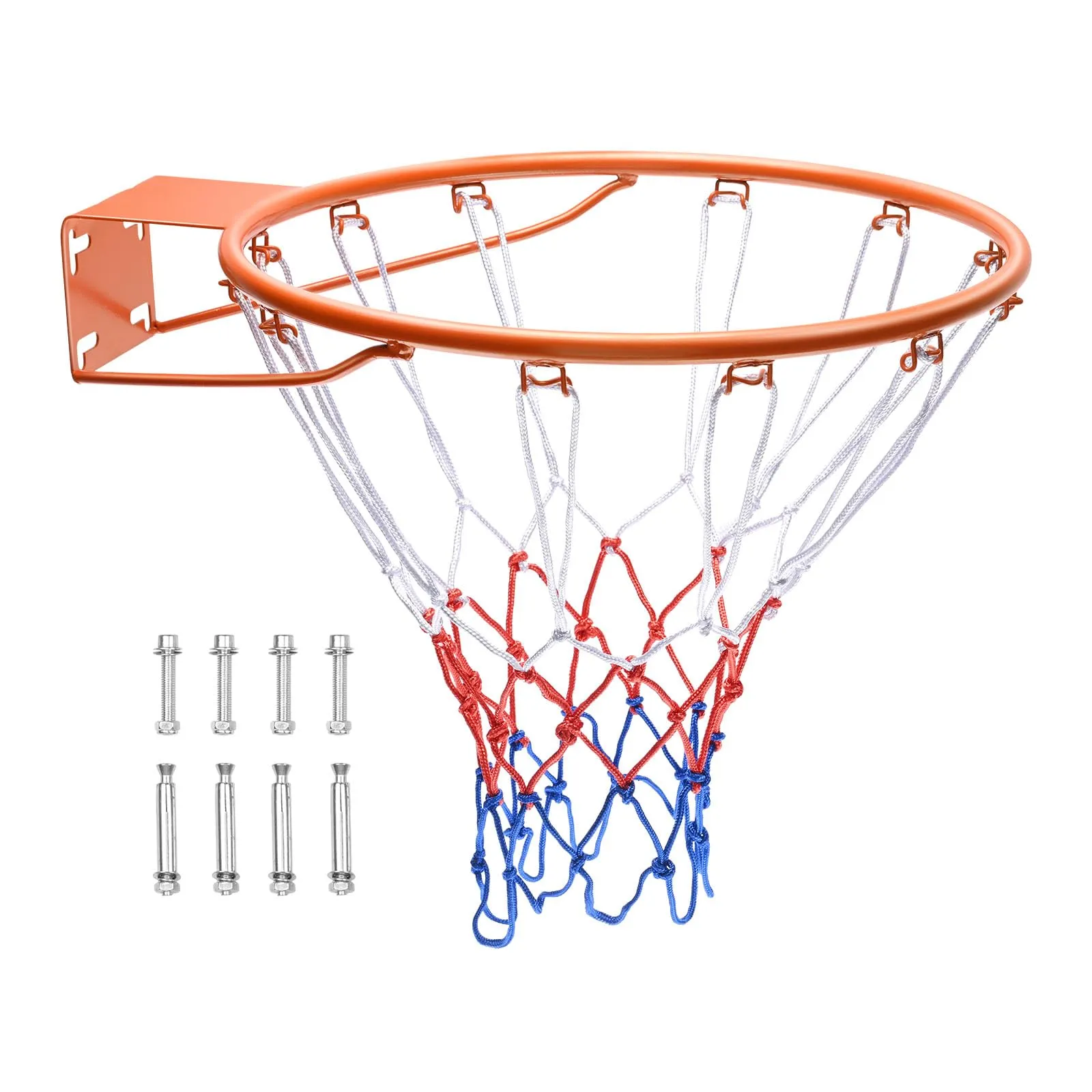VEVOR Aro de Baloncesto Q235 Montado en Pared/Puerta, Borde Flexible 18" Interior/Exterior