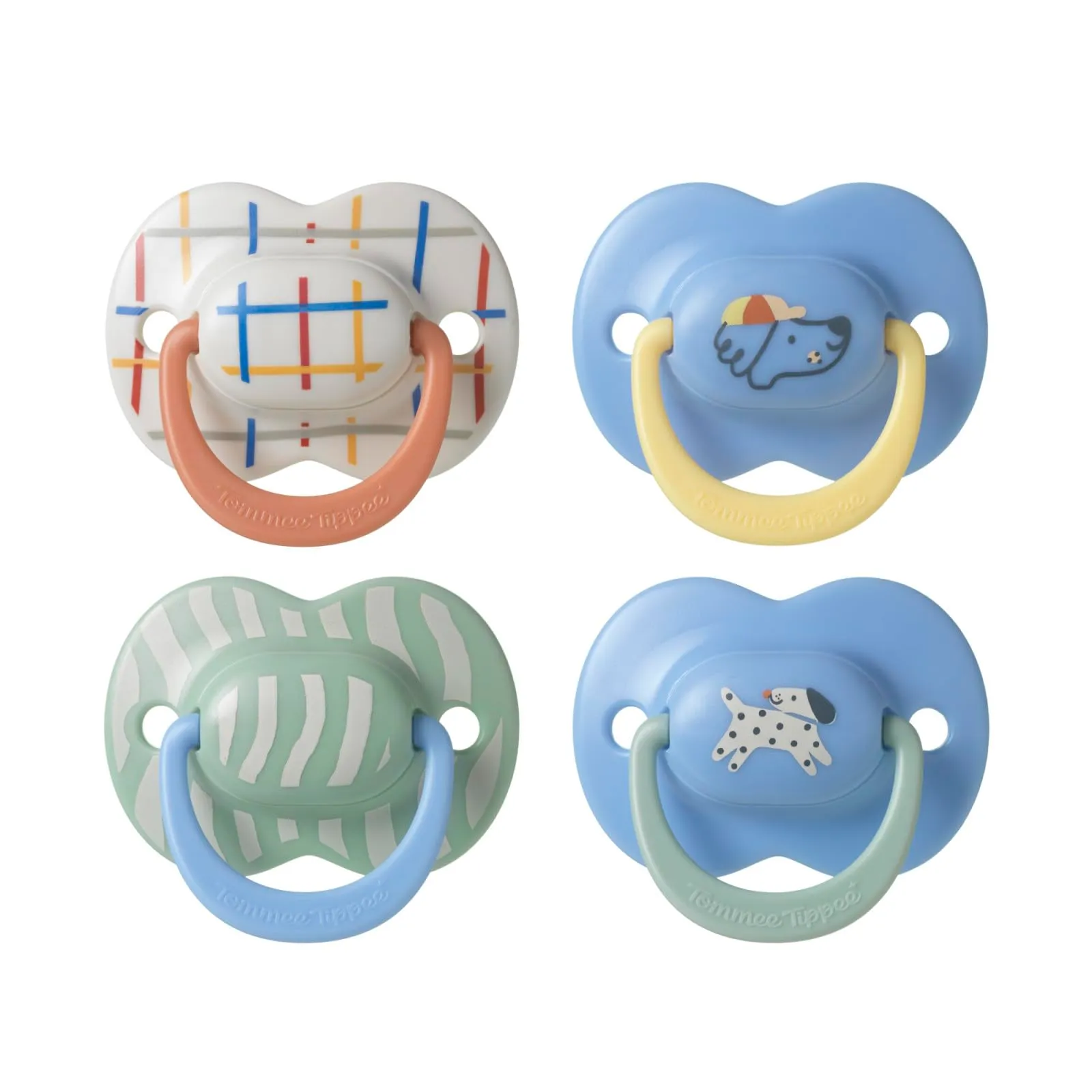 Pack 4 Chupetes Tommee Tippee Ultimate Fit 6-18m Silicona Sin BPA Tetina Ortodóntica