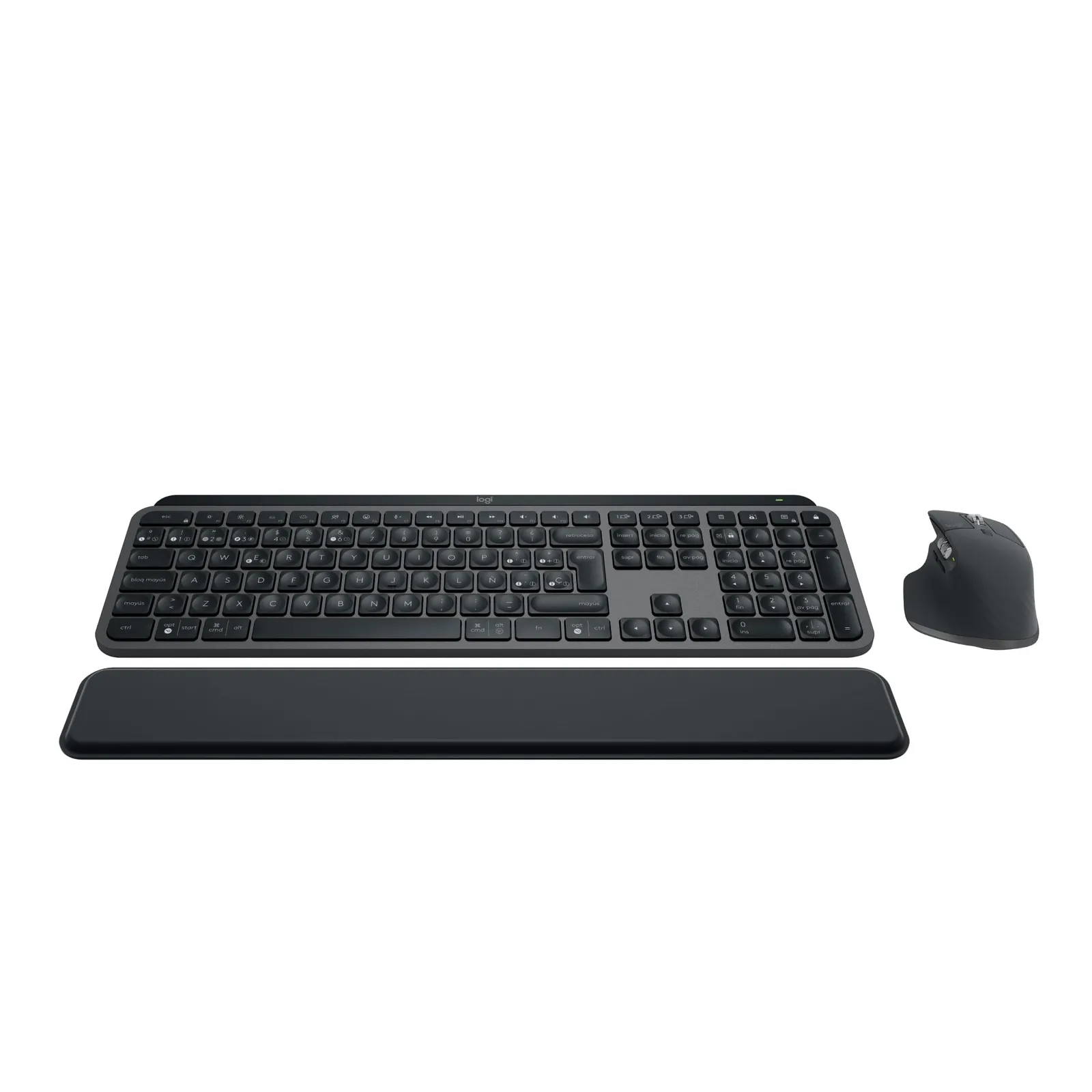 Logitech MX Keys S Combo: Teclado y Ratón Inalámbricos QWERTY Español, Grafito