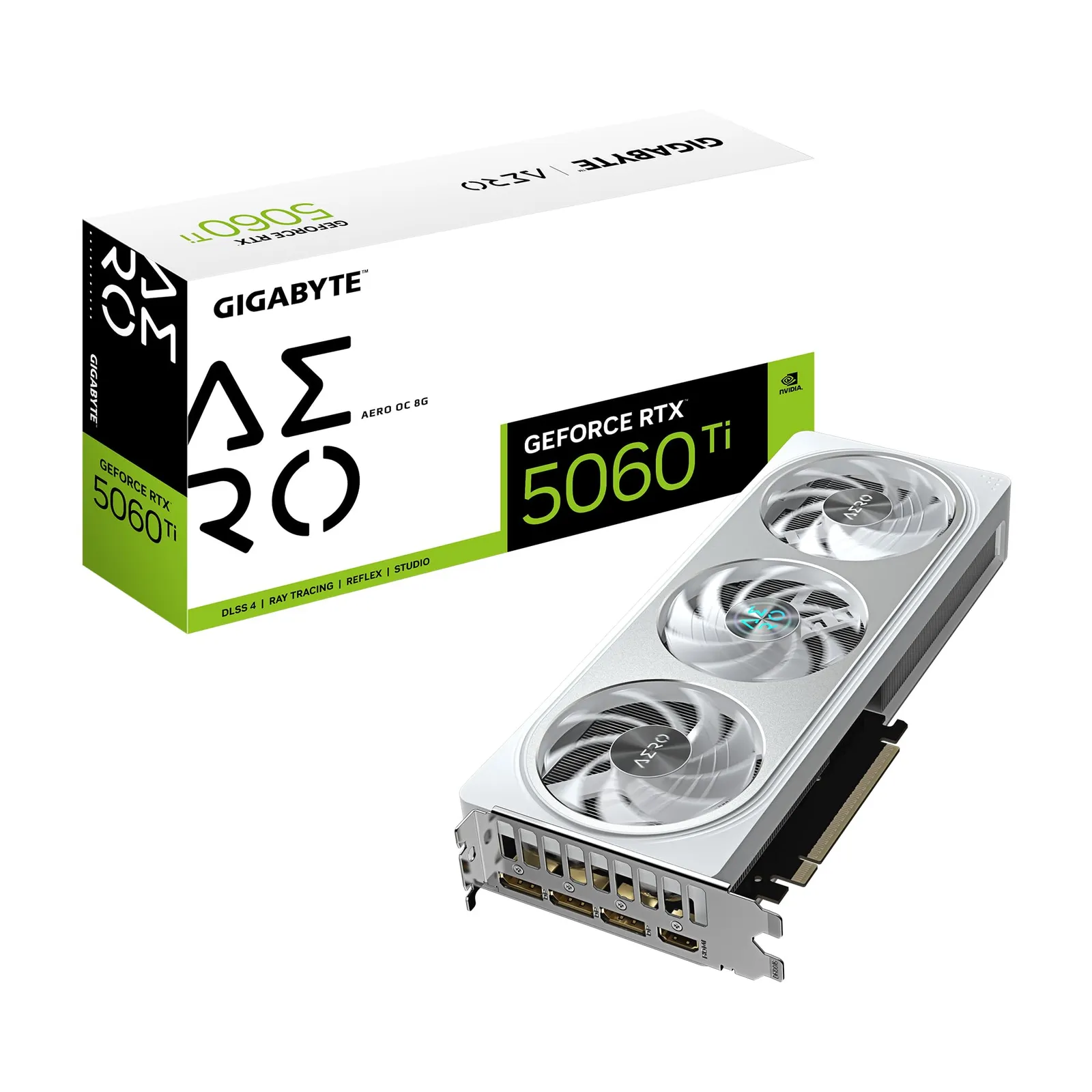 Tarjeta Gráfica GIGABYTE GeForce RTX 5060 Ti Aero OC 8G
