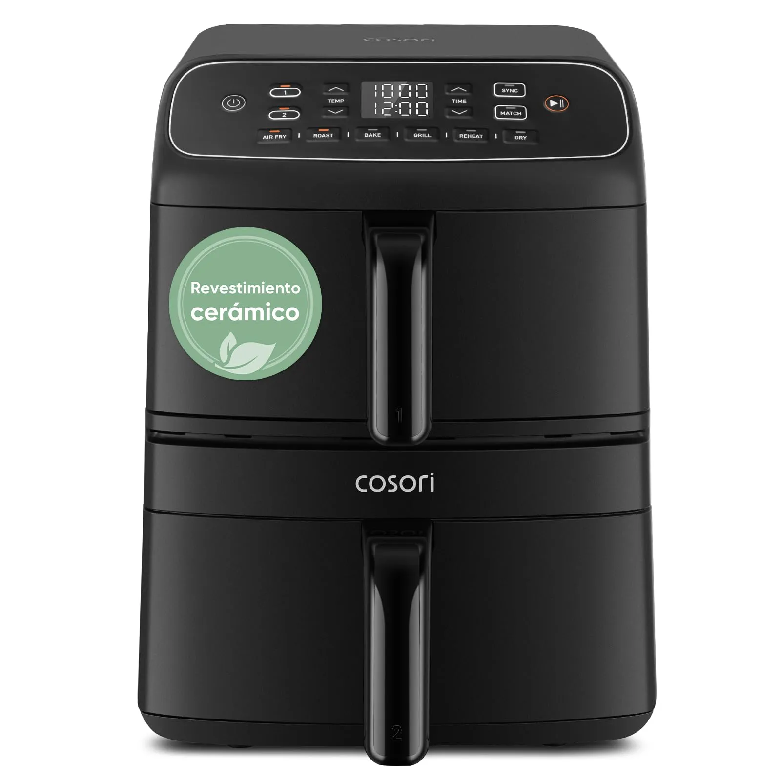 Cosori Air Fryer Turbo Tower Compacto 8.6L, Doble Cesta Vertical, 2600W