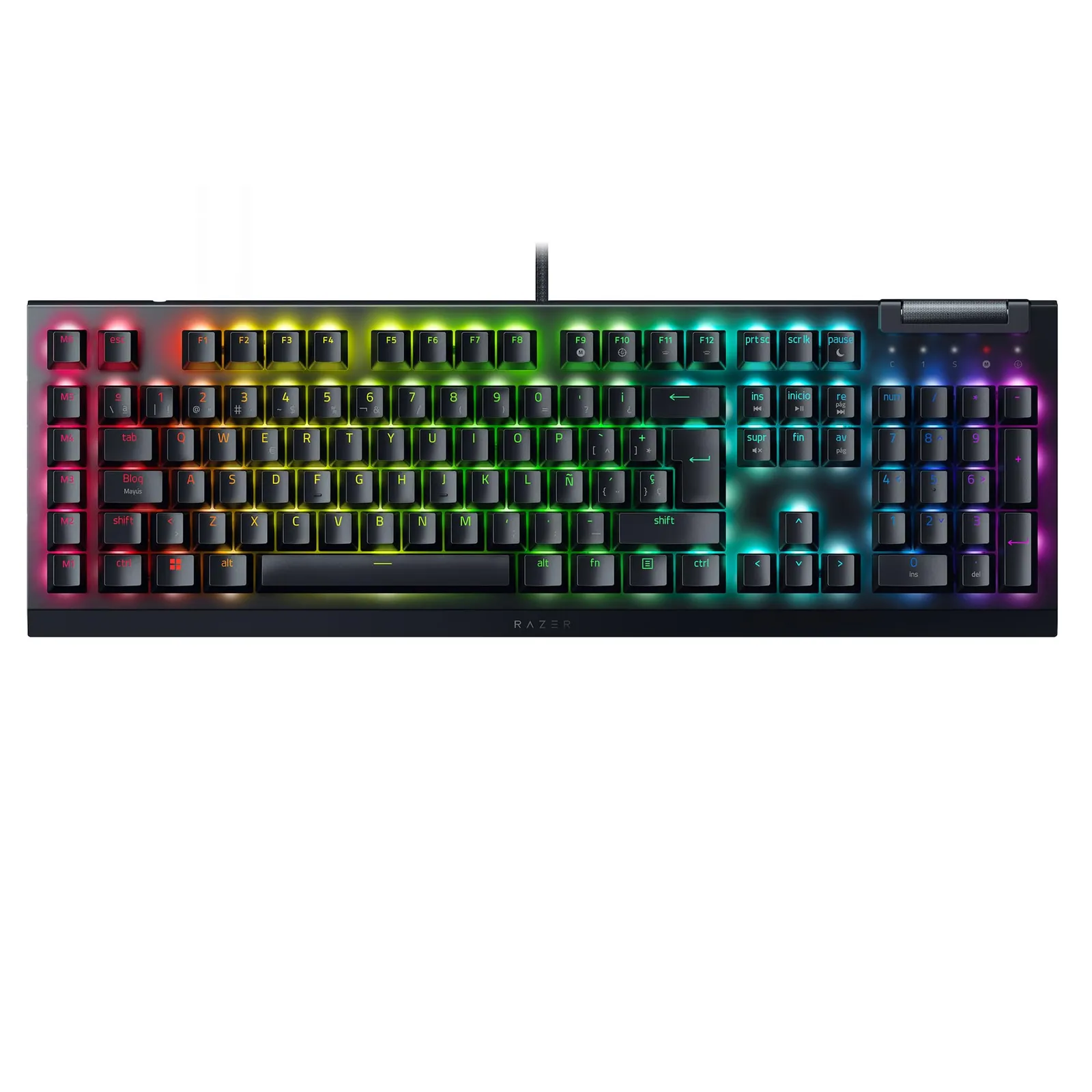 Razer BlackWidow V4 X Teclado Mecánico Gaming QWERTY ES Negro