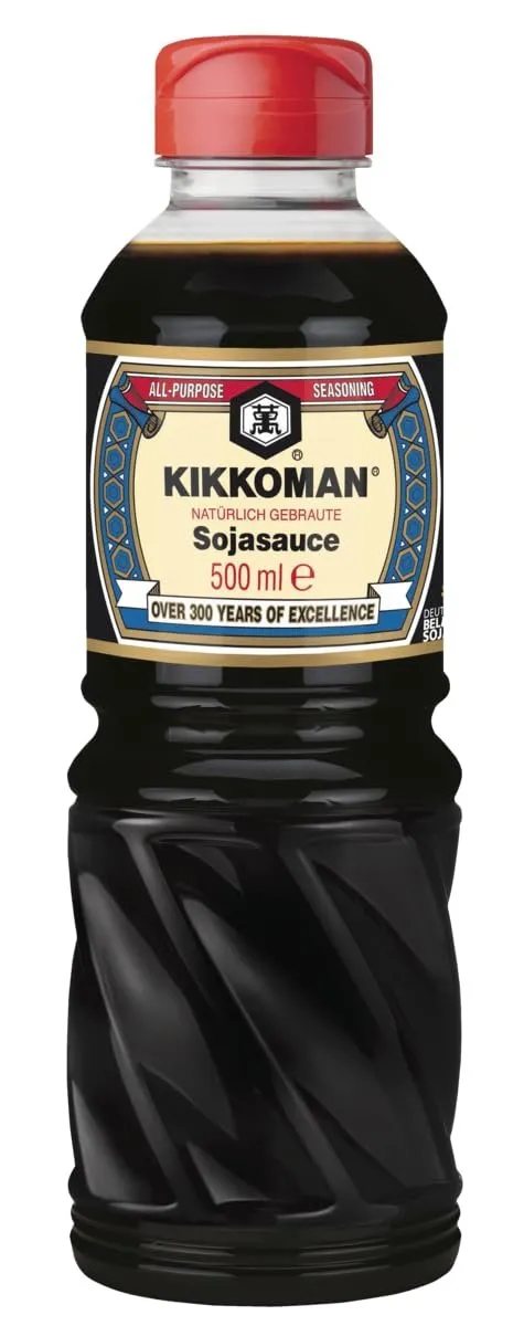 Kikkoman Salsa de Soja Original 500ml - Fermentación Natural