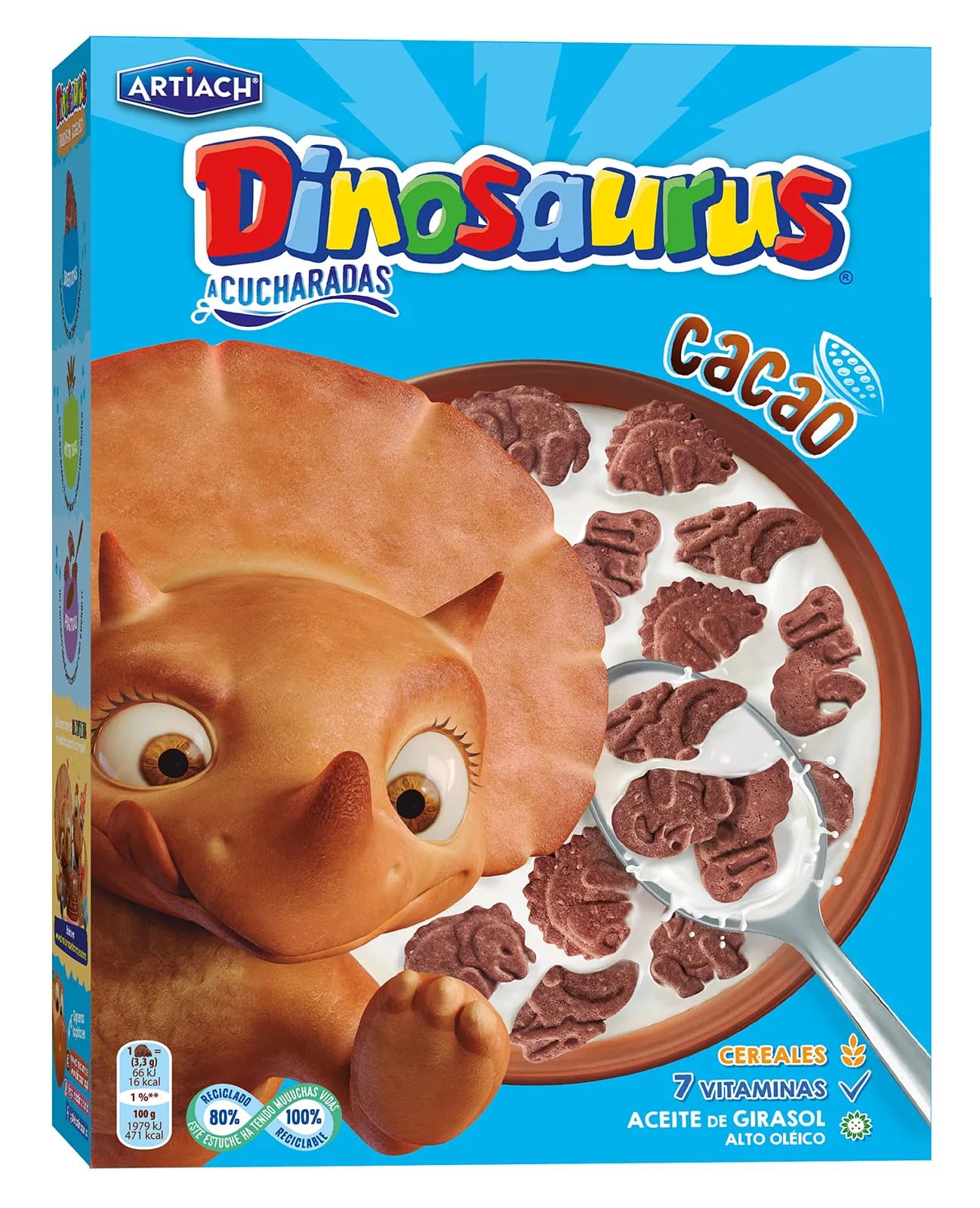 6x Galletas Dinosaurus Cacao y Cereales con Vitaminas