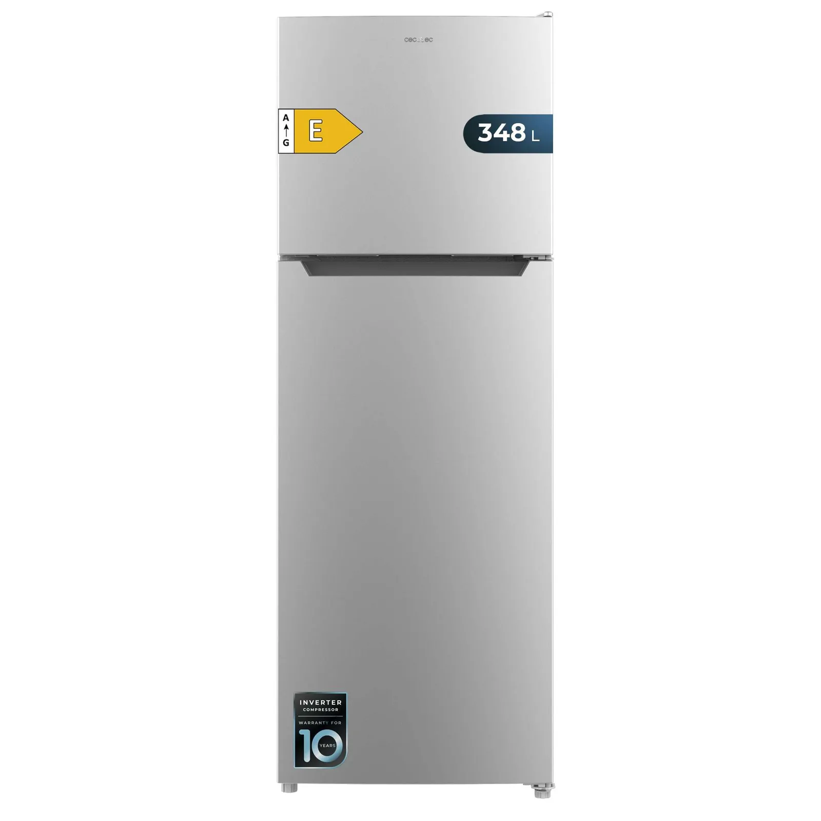 Frigorífico Cecotec Bolero CoolMarket 2D 348 NF Inox E: 348L, No Frost, Inverter