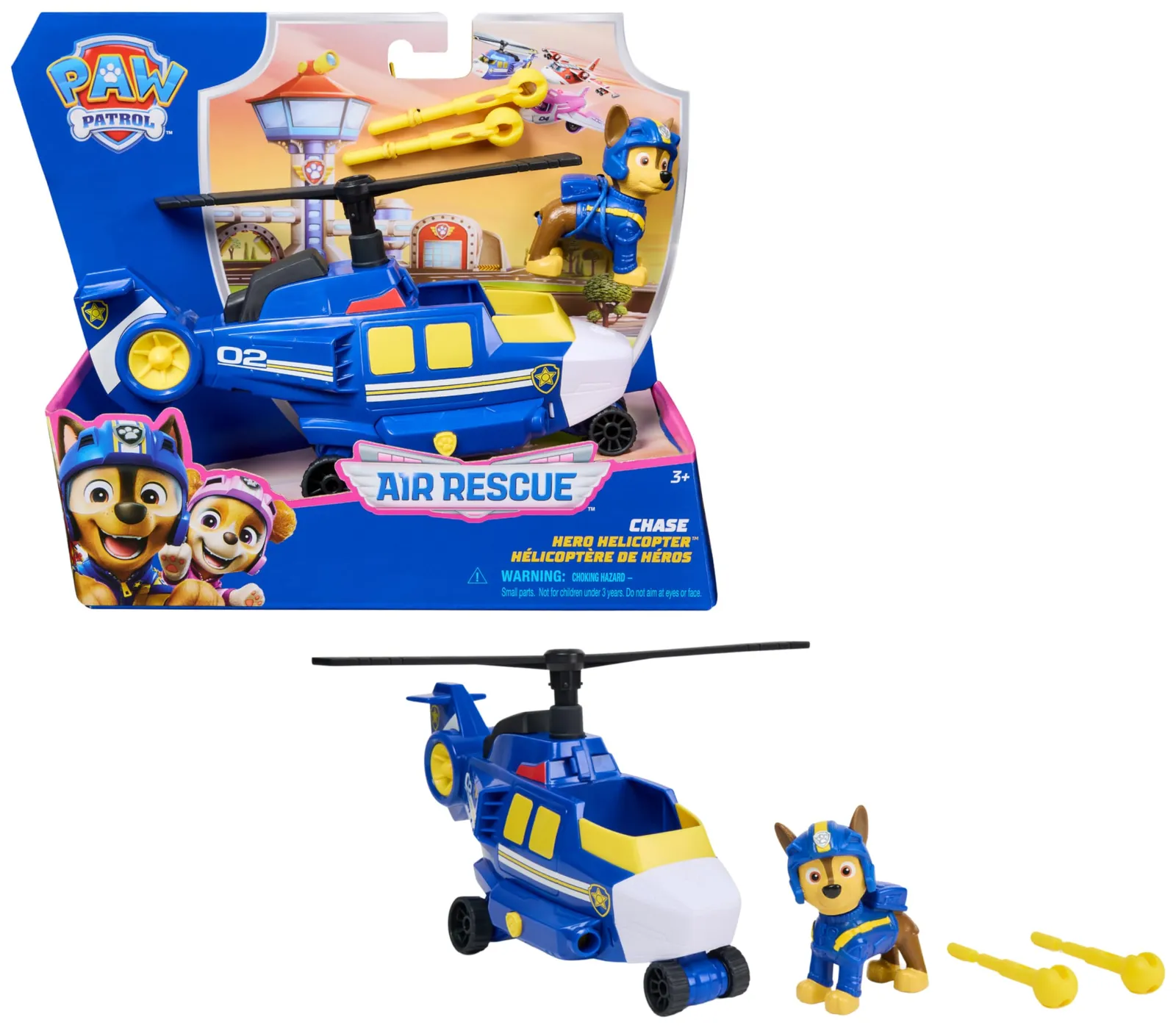 Paw Patrol Pack Chase Air Rescue con Helicóptero Lanzamisiles