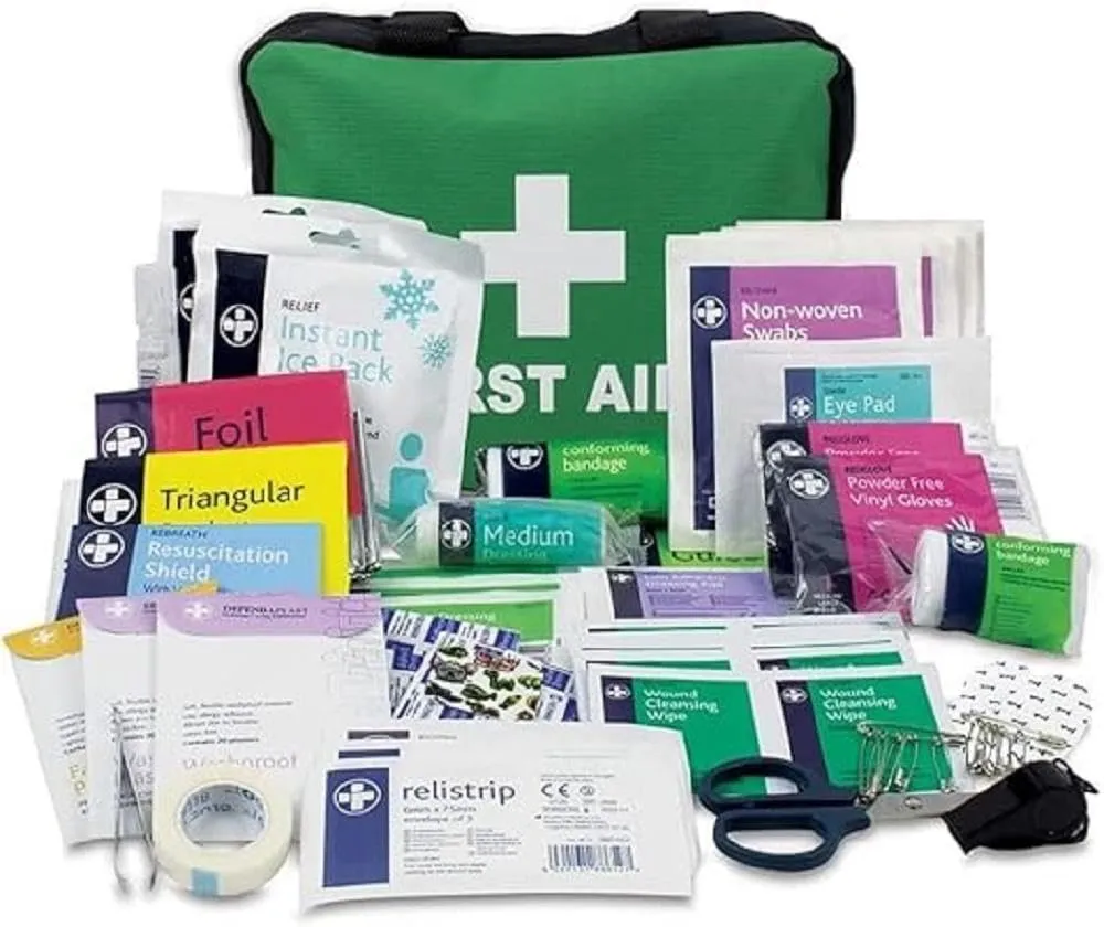 LEWIS-PLAST Kit de Primeros Auxilios 160 Piezas - Cumple Estándares Europeos
