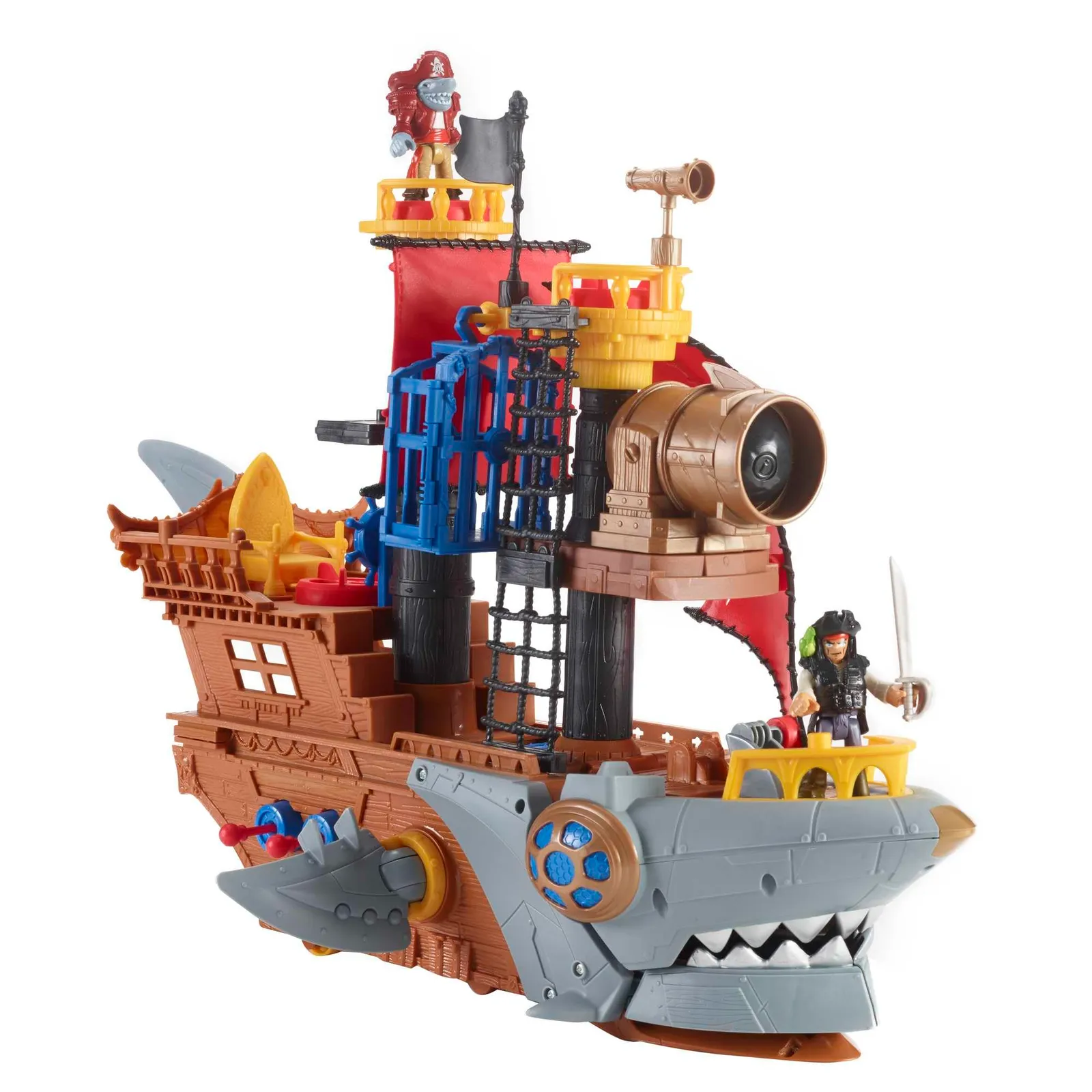 Fisher-Price Imaginext Juego Barco Pirata Tiburón