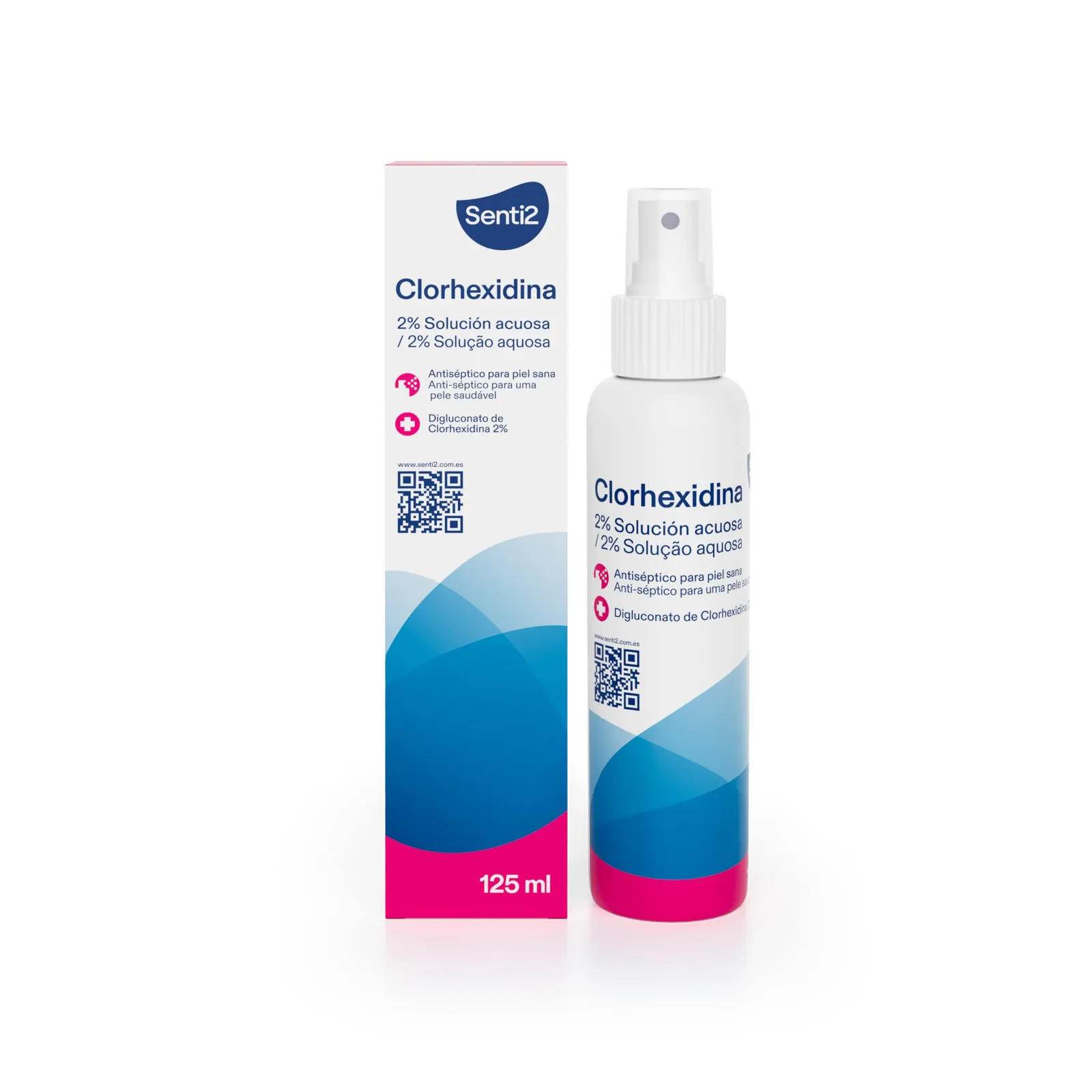 Senti2 Clorhexidina Solución Antiséptica 125ml para Piel