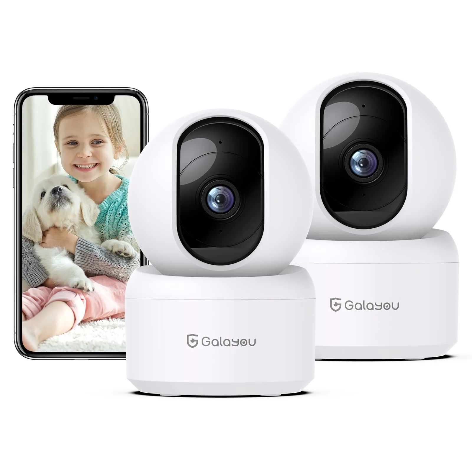 Pack 2 Cámaras Vigilancia Interior 2K WiFi