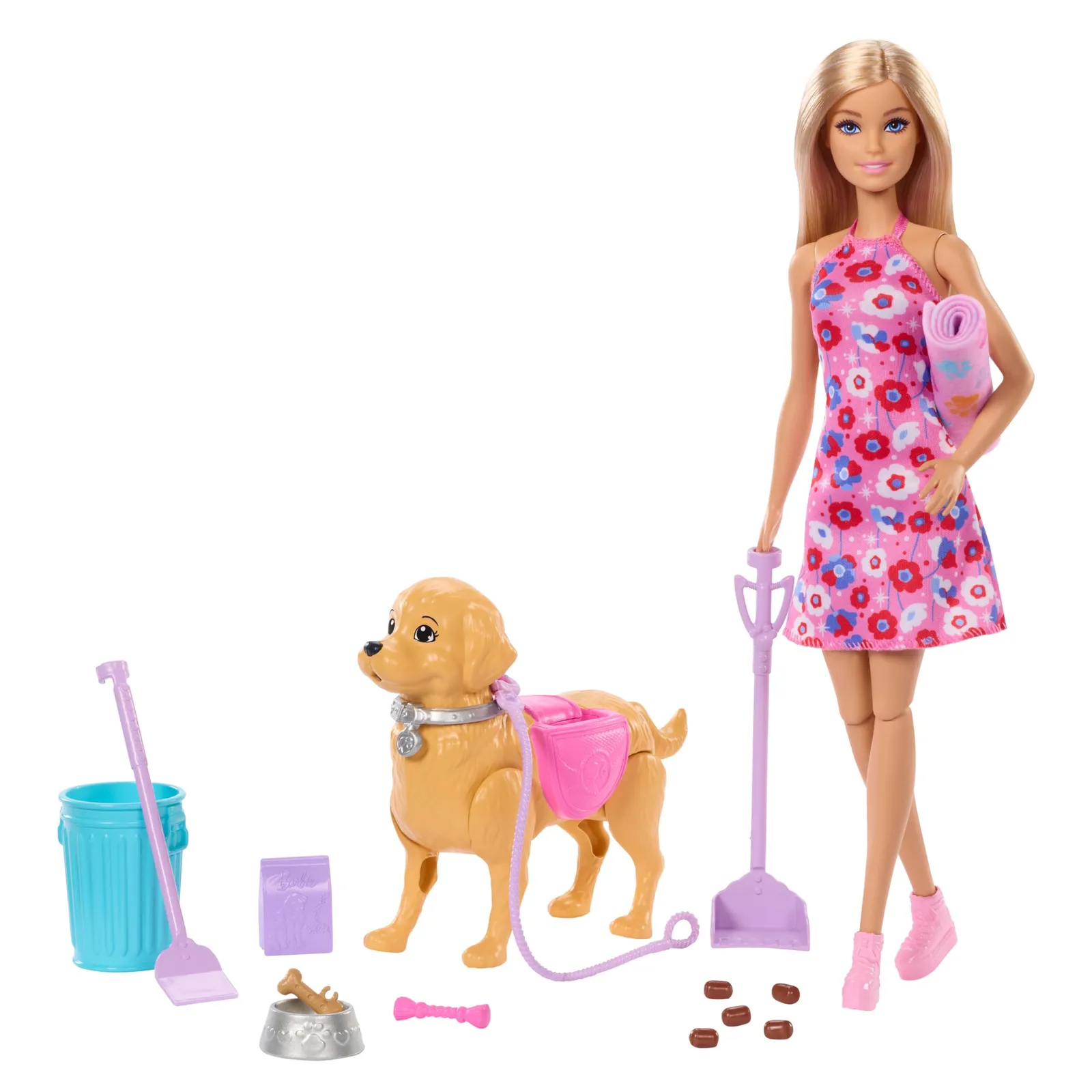 Barbie Walk & Potty Muñeca con Accesorios y Cachorro