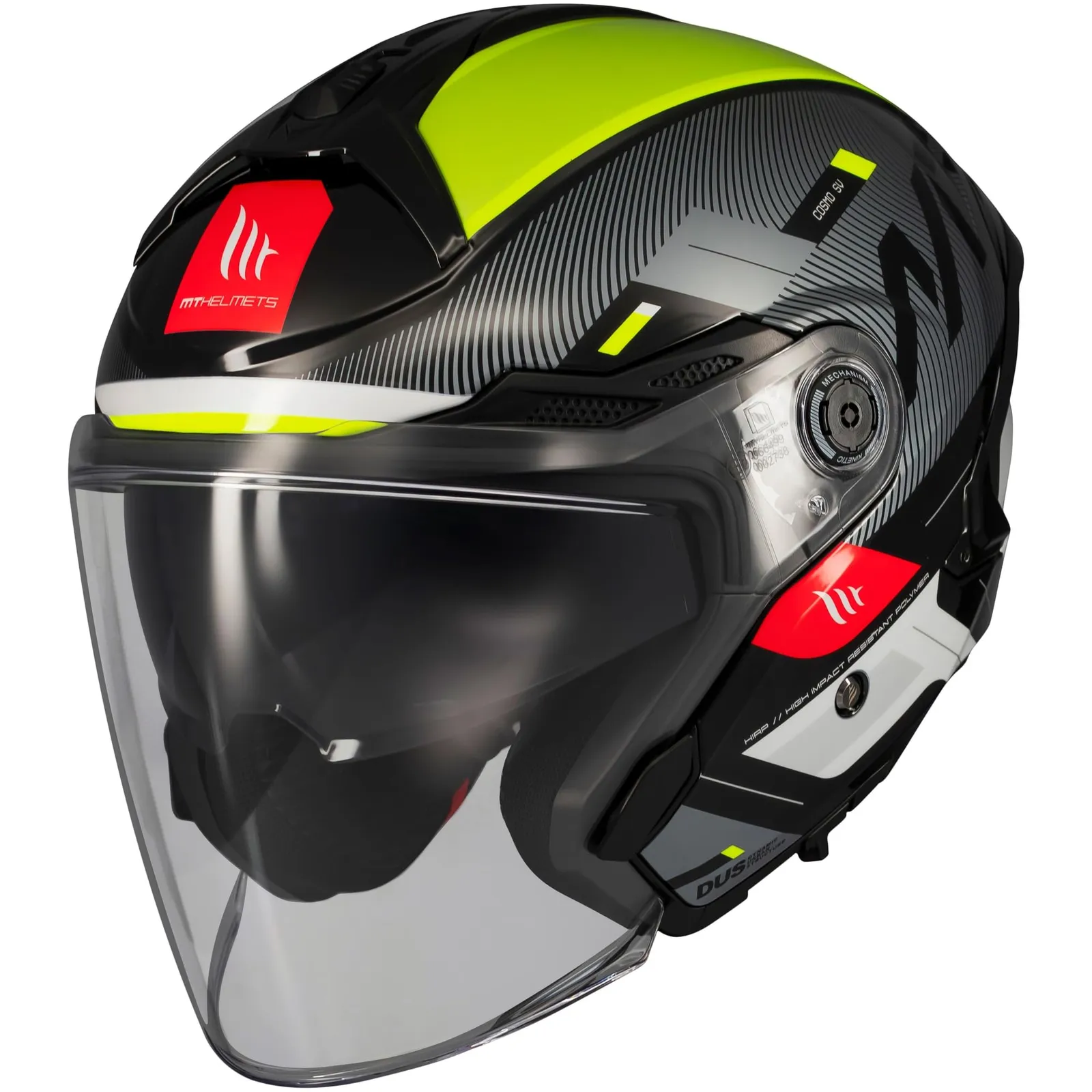 Casco Moto Jet MT Helmets Cosmo SV: Visor Solar, Pantalla Rápida, ECE 22.06 y DOT