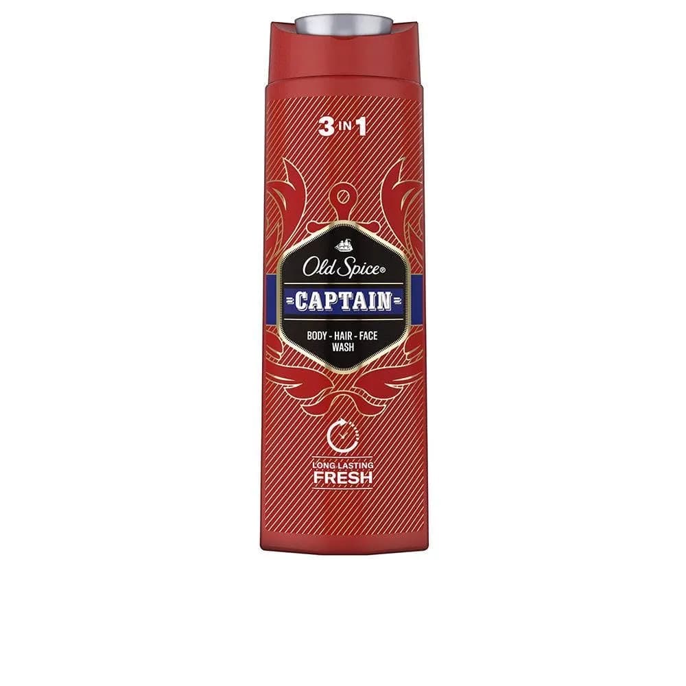 Pack 2x Old Spice Captain Gel Ducha 3 en 1 Hombre 400ml