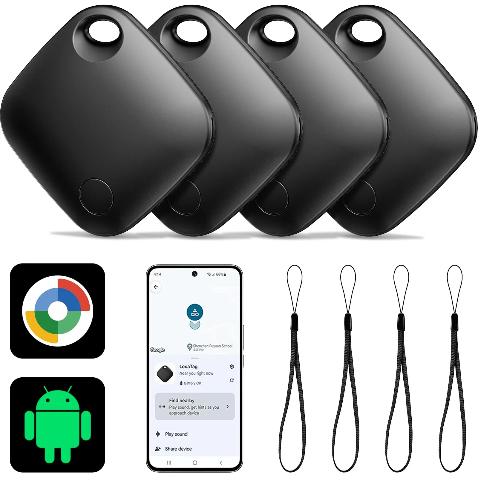 Pack 4x Localizadores Bluetooth Air Tracker para Android