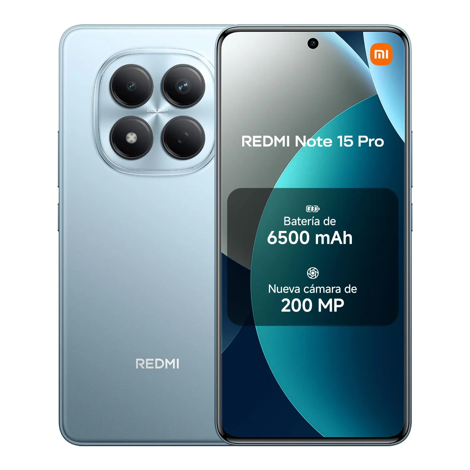 Xiaomi Redmi Note 15 Pro: 8+256GB, AMOLED 6.77" FHD+, Helio G200-Ultra, 200MP, 6500mAh, Azul Glaciar (ES)