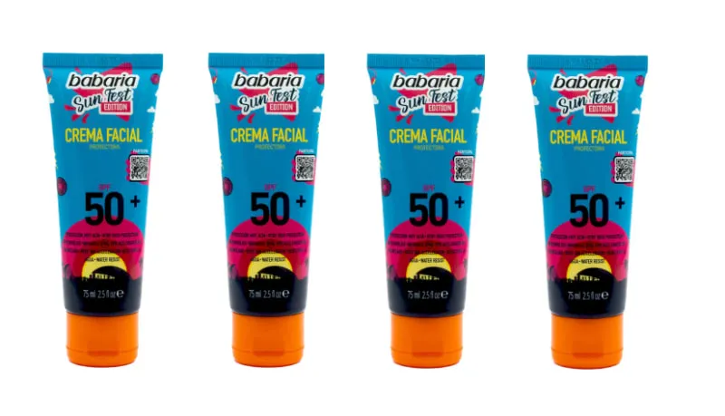 Pack de 4 Cremas Faciales Babaria SPF 50+ Antimanchas, 75ml cada una