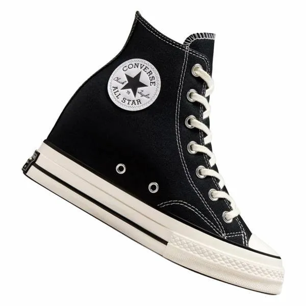 Converse Chuck 70 Wedge Hi Sneaker Mujer Negro/Blanco
