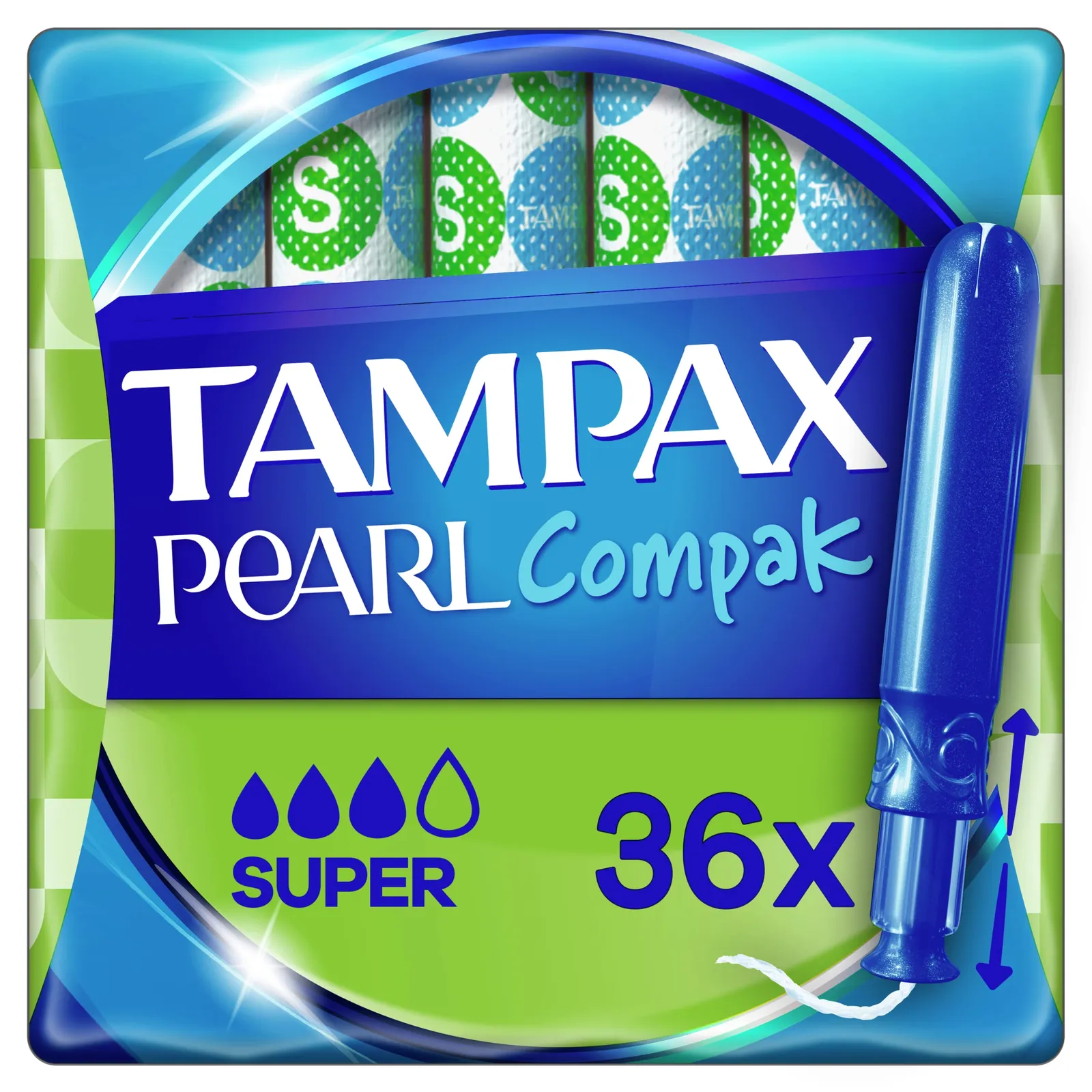 Tampax Pearl Compak Super - Pack de 2 Cajas