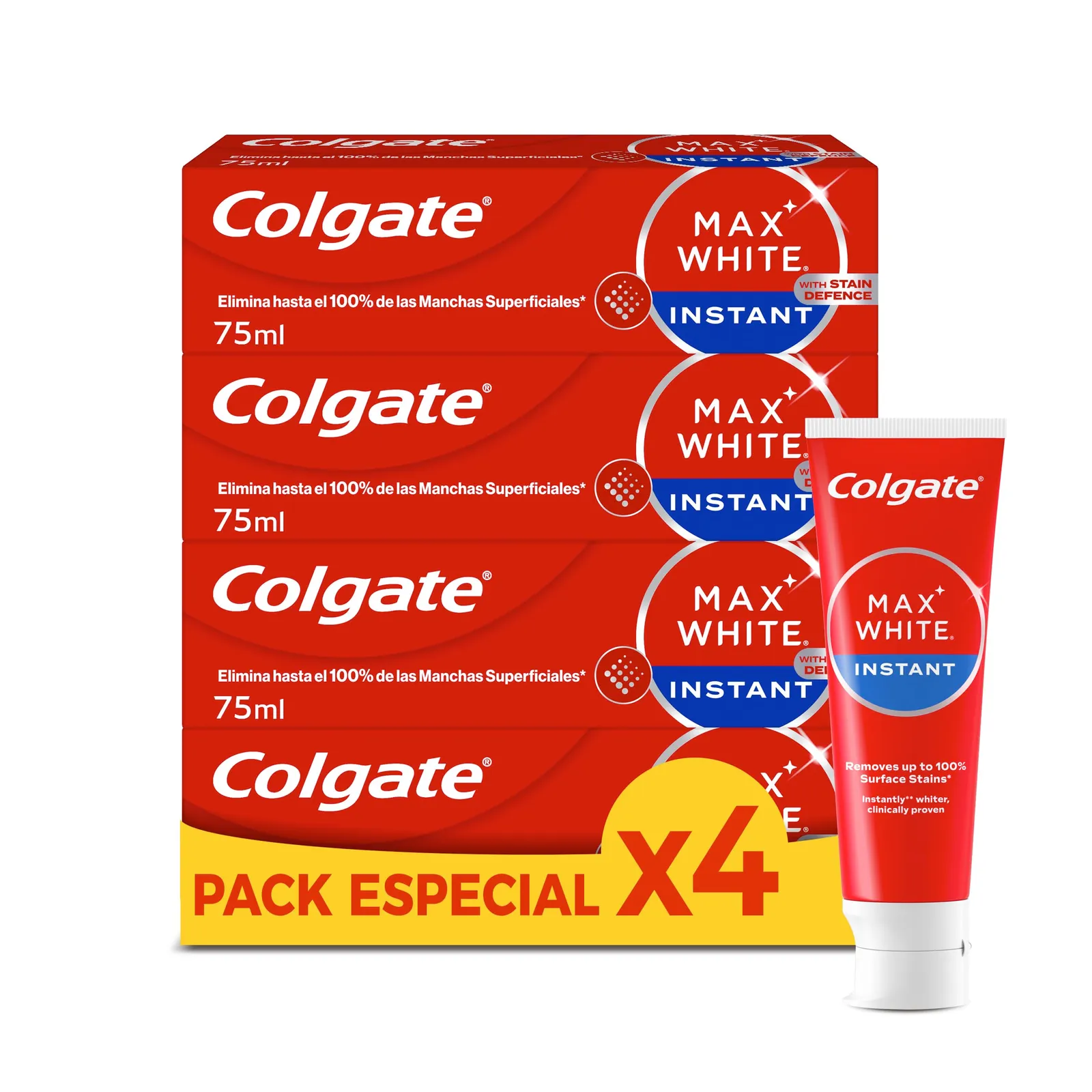 Pack 8x Dentífrico Colgate Max White Optic 75ml