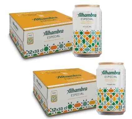 24 Latas Alhambra Especial 33 cl - Pack Doble 2x12 (Oferta Suscripción)