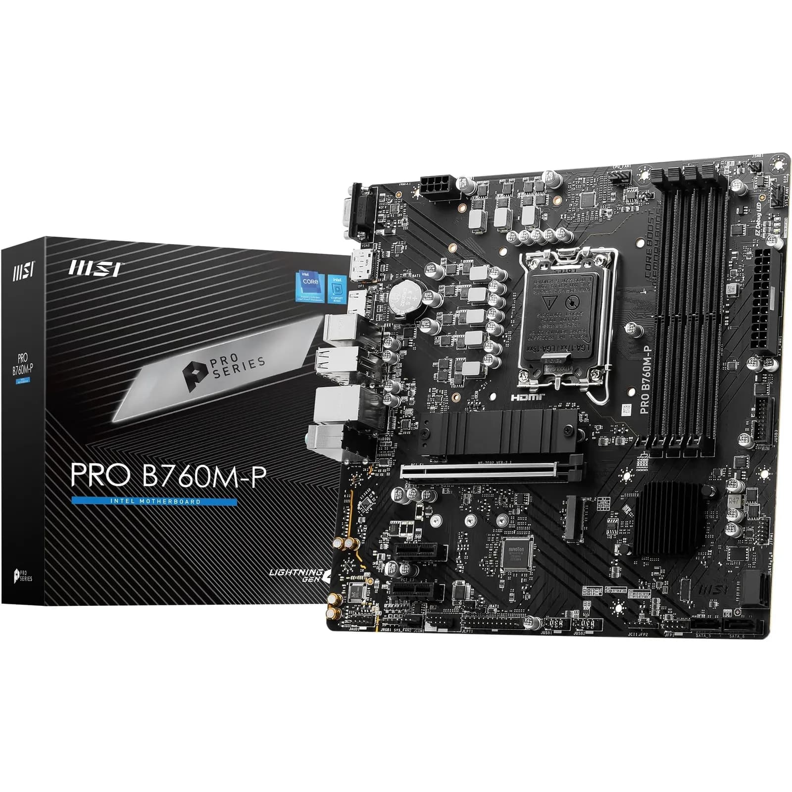 MSI PRO B760M-P Placa Base Micro-ATX LGA 1700 DDR5 PCIe 4.0