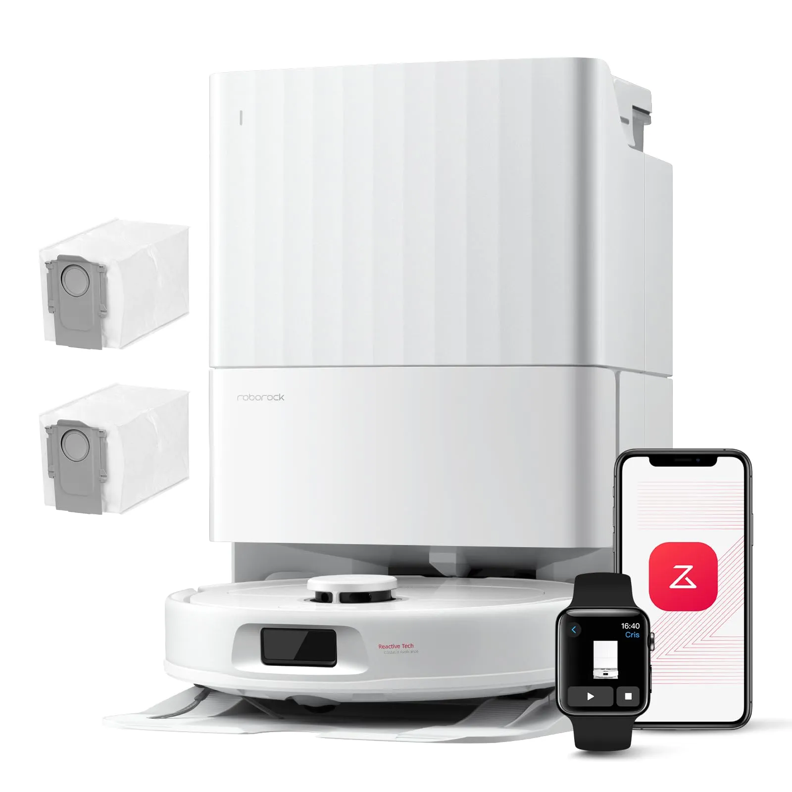 Robot Aspirador Roborock QV 35A Set: 8000Pa, Autolavado, Mapeo LiDAR
