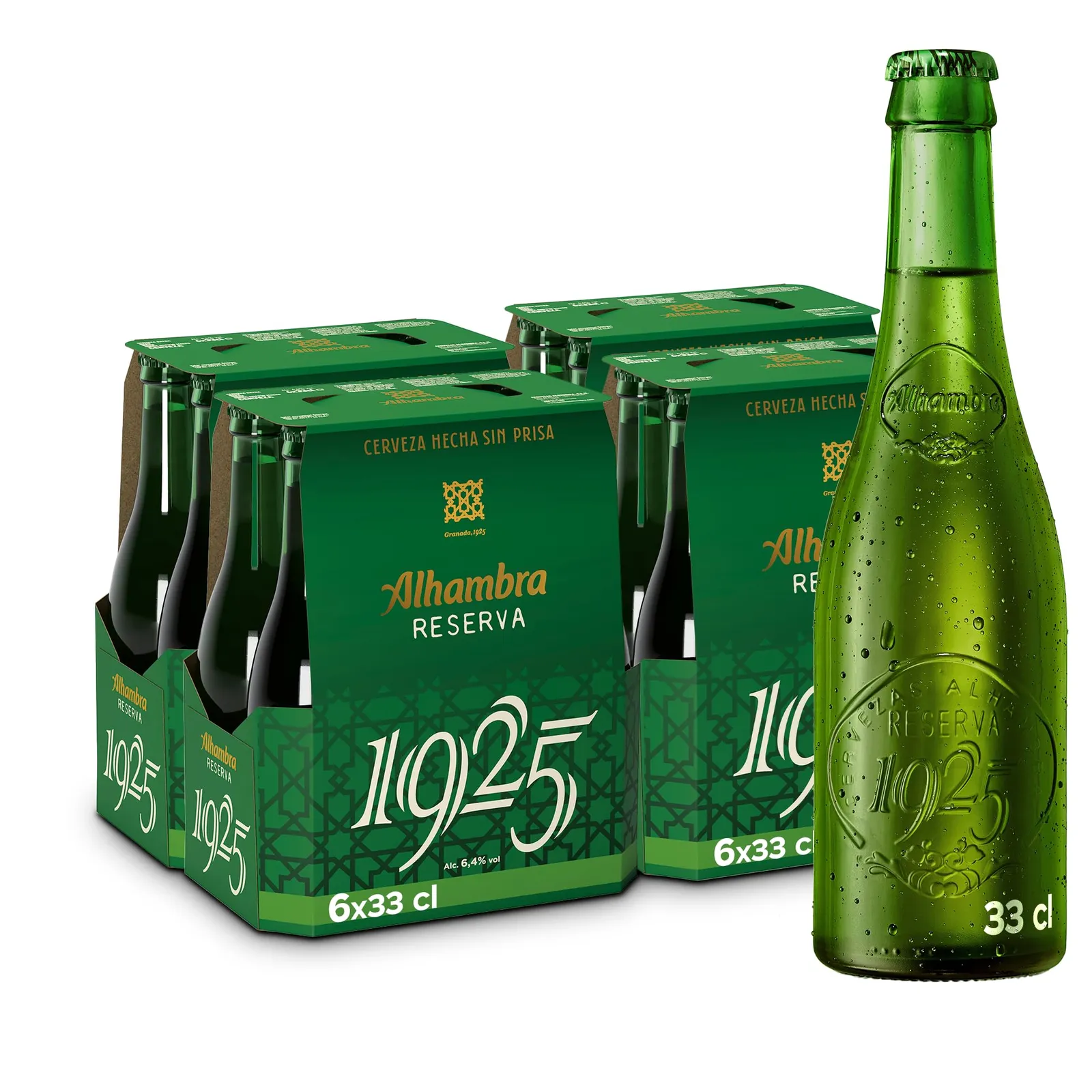Pack 24 Botellas Cerveza Alhambra Reserva 1925 (33cl)