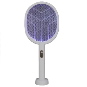 Matamosquitos Eléctrico 3 en 1 con Lámpara UV y Raqueta